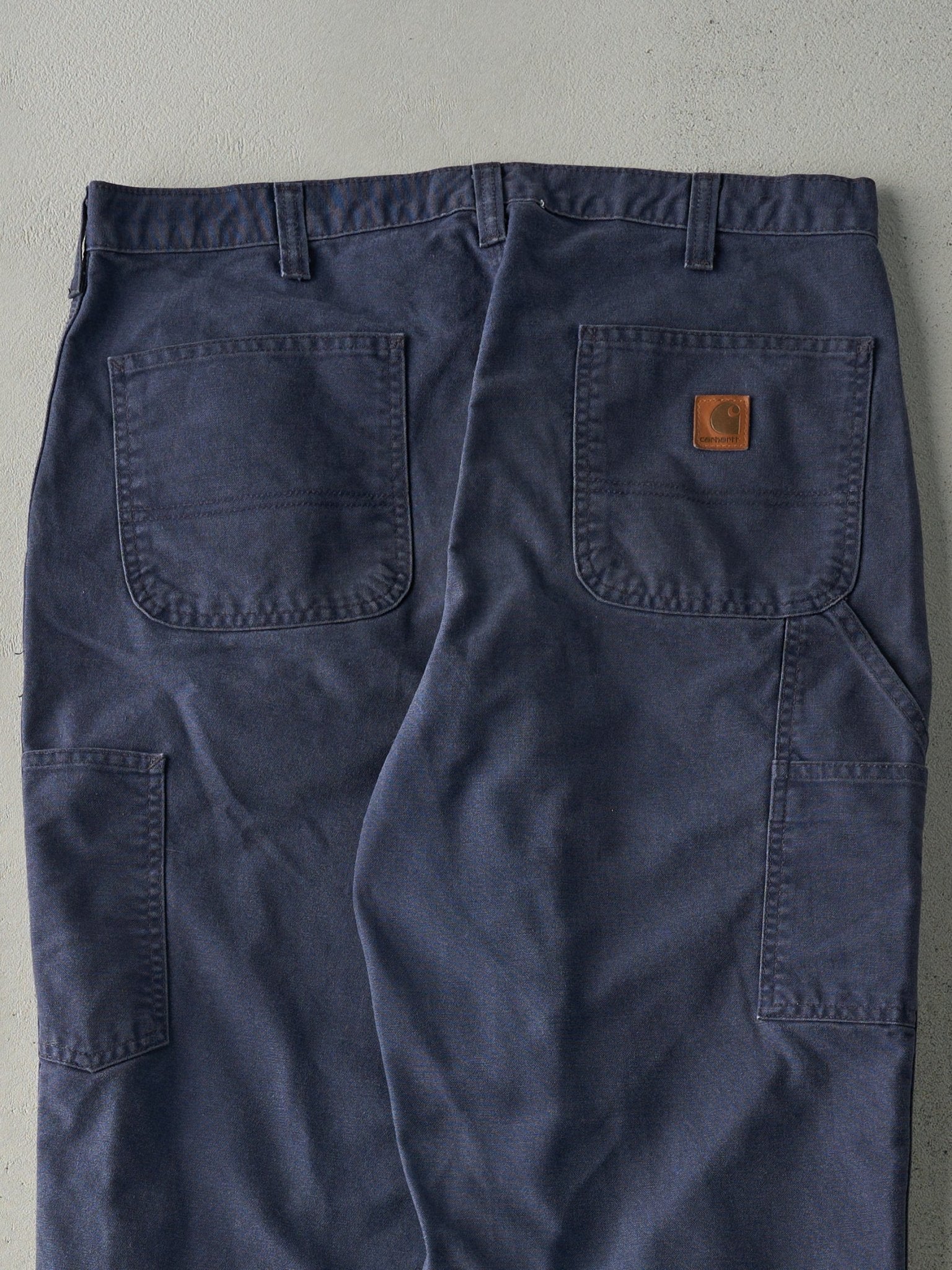 Vintage Y2K Navy Blue Dungaree Fit Carhartt Work Pants (36x32.5)