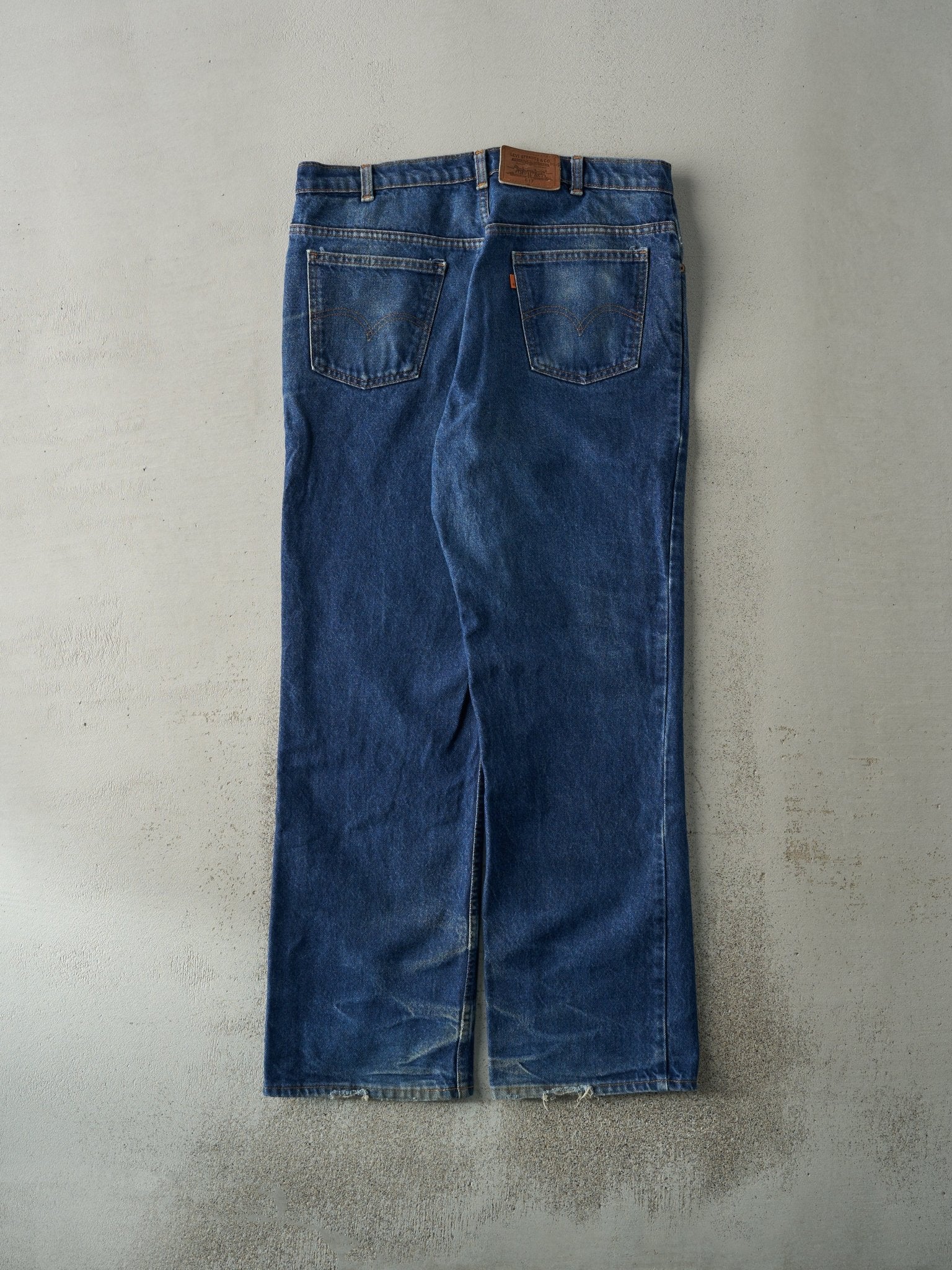 Vintage 80s Dark Wash Levi's 617 Orange Tab Jeans (36x31)