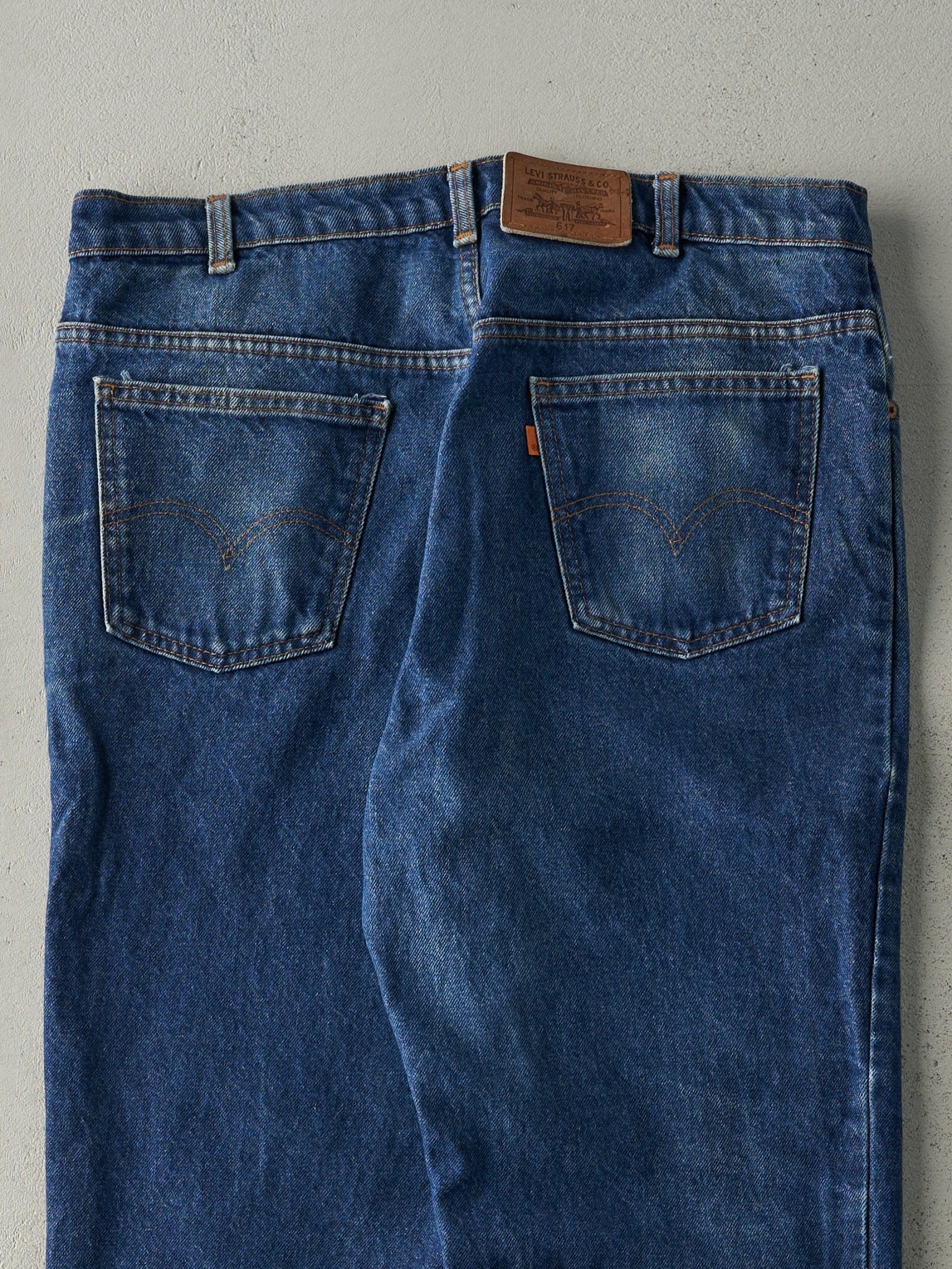 Vintage 80s Dark Wash Levi's 617 Orange Tab Jeans (36x31)
