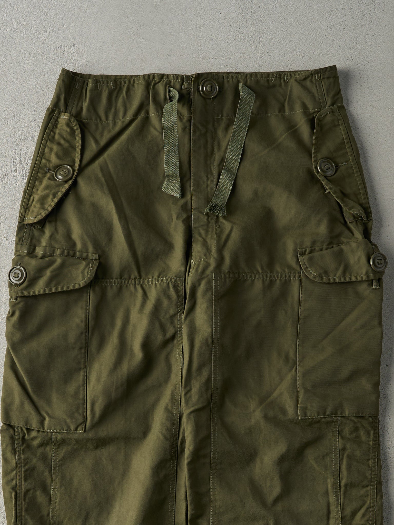 Vintage 90s Army Green Parachute Military Pants (32x29)