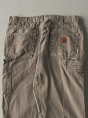 Vintage Y2K Beige Carhartt Light Weight Carpenter Pants (32x28.5)