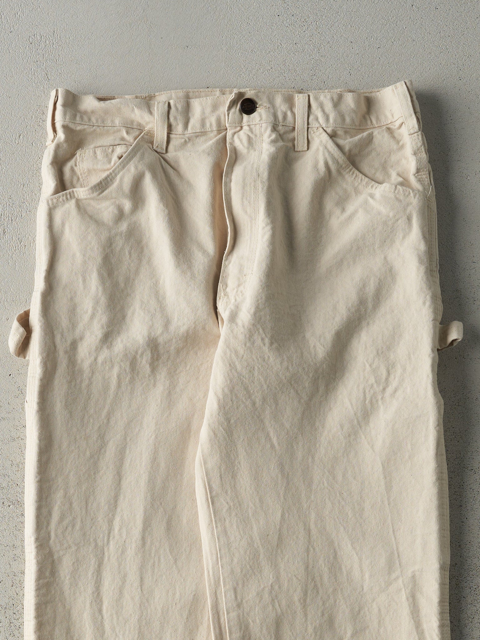 Vintage 90s Beige Dickies Light Weight Carpenter Pants (31x31.5)