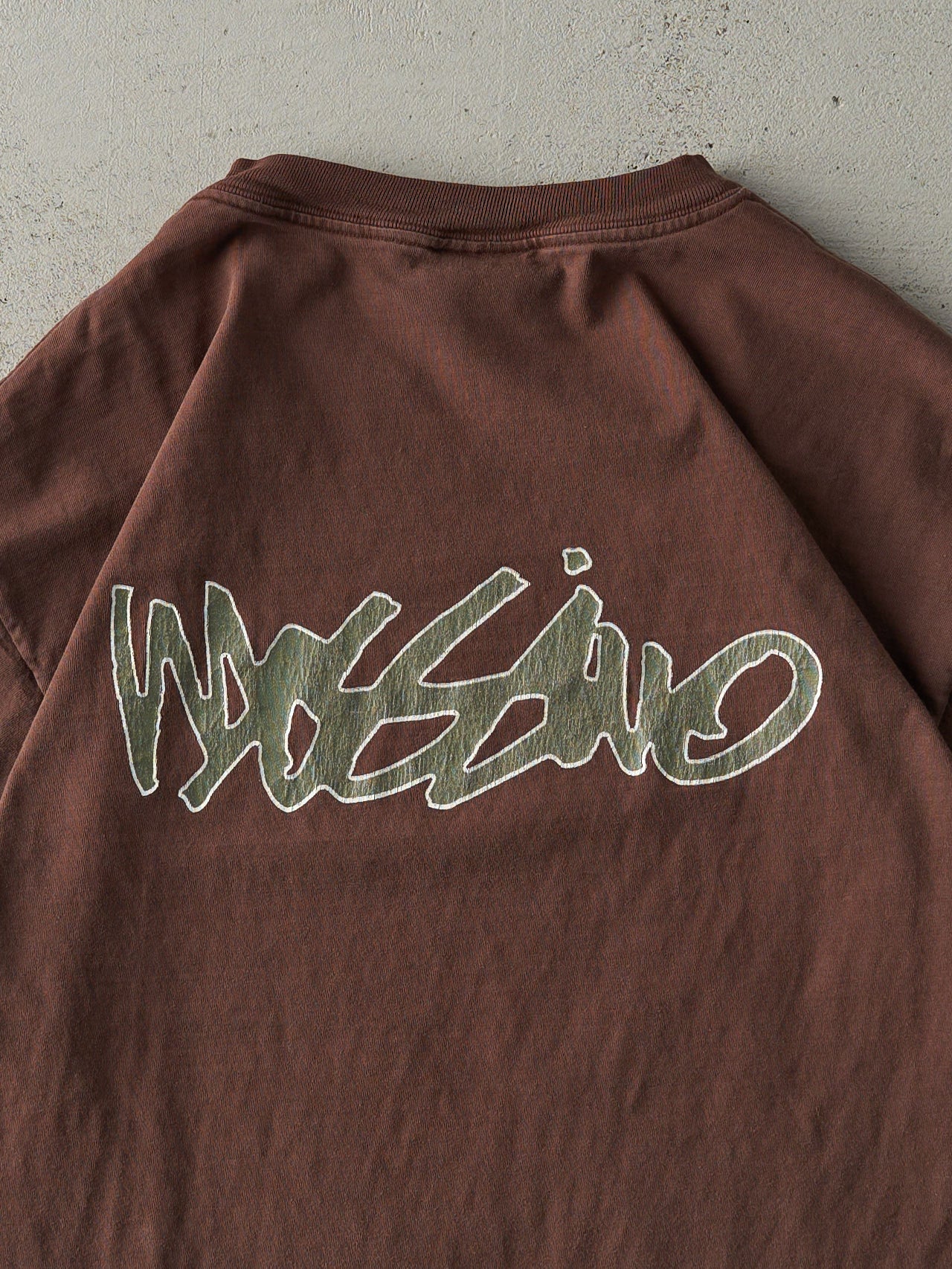 Vintage 90s Chocolate Brown Mossimo Skater Single Stitch Tee (M/L)