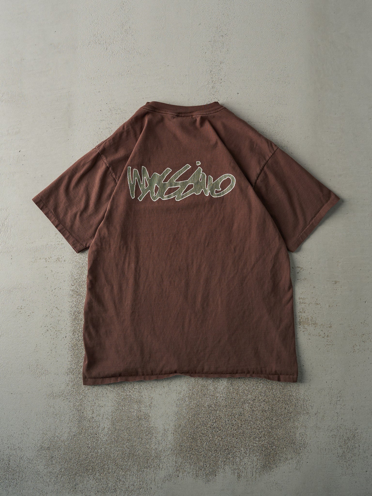 Vintage 90s Chocolate Brown Mossimo Skater Single Stitch Tee (M/L)