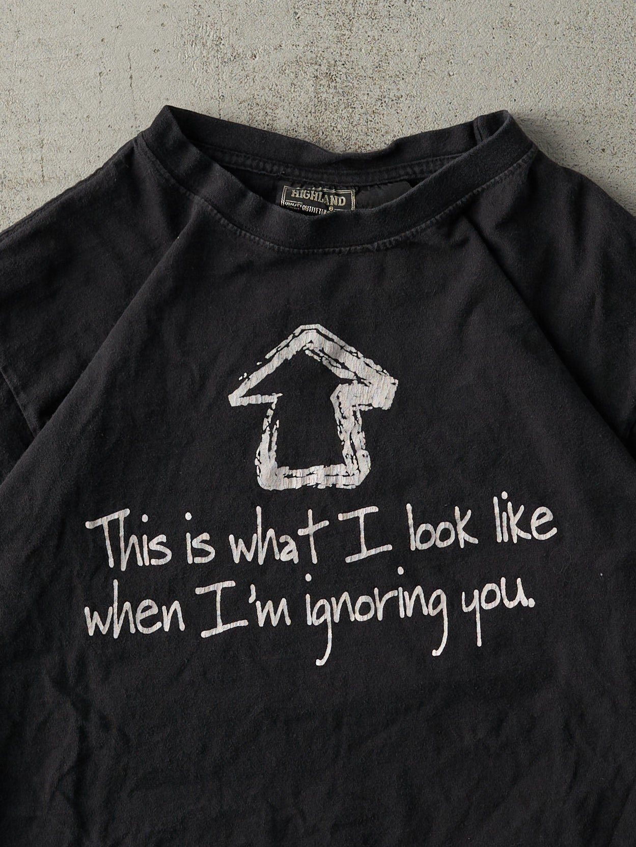 Vintage Y2K Black "This Is What I Look Like" Tee (M)