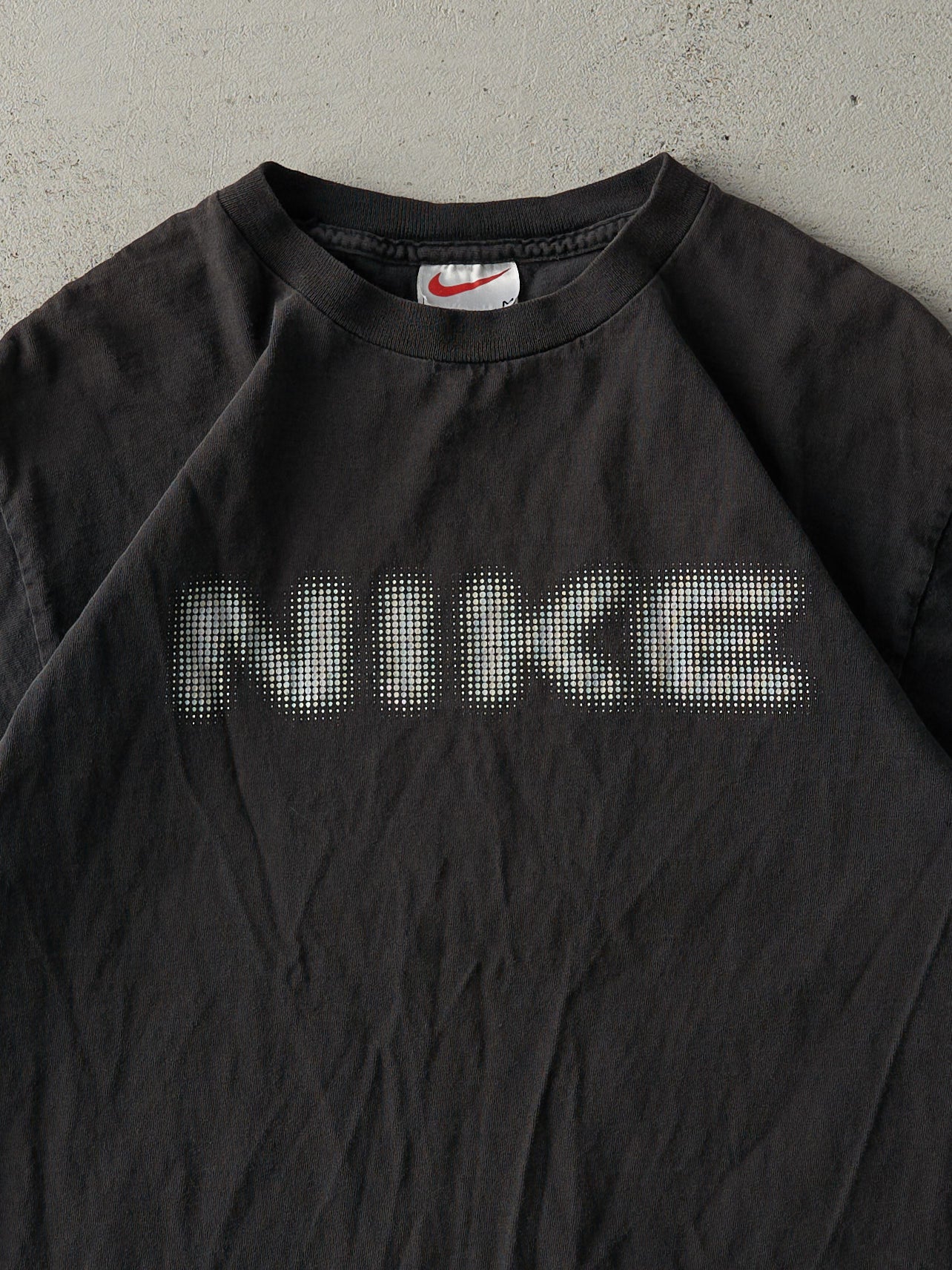 Vintage 90s Faded Black Nike Tee (M)