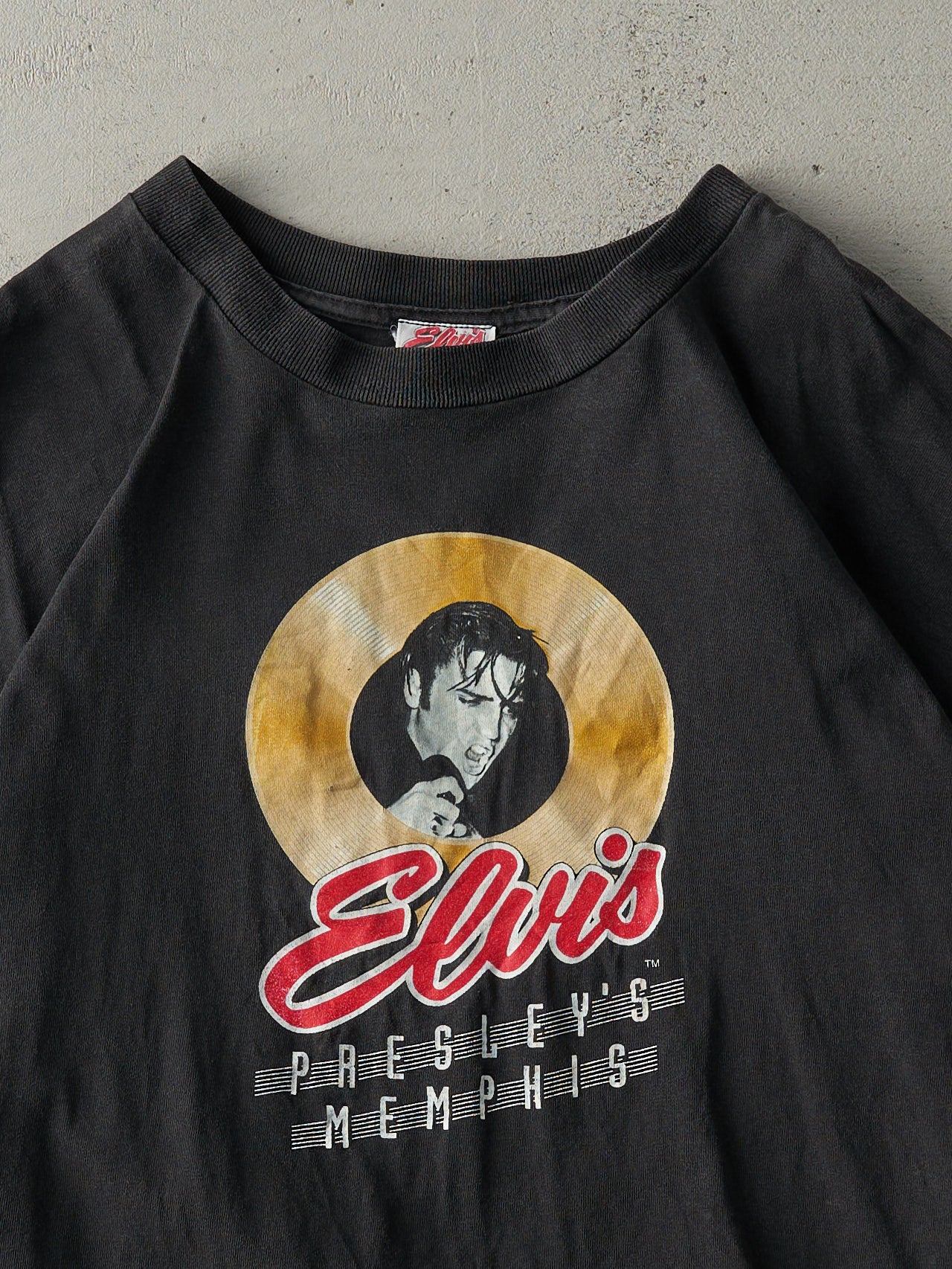 Vintage 90s Black Elvis Presley's Memphis Tee (L)