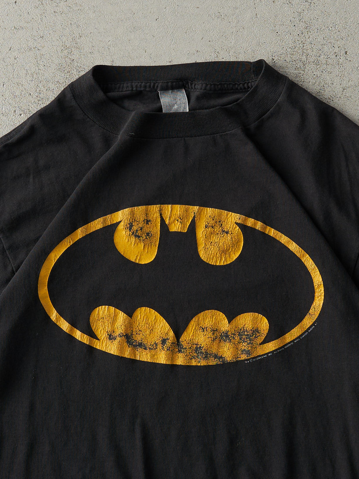 Vintage 80s Black Batman Single Stitch Tee (M)