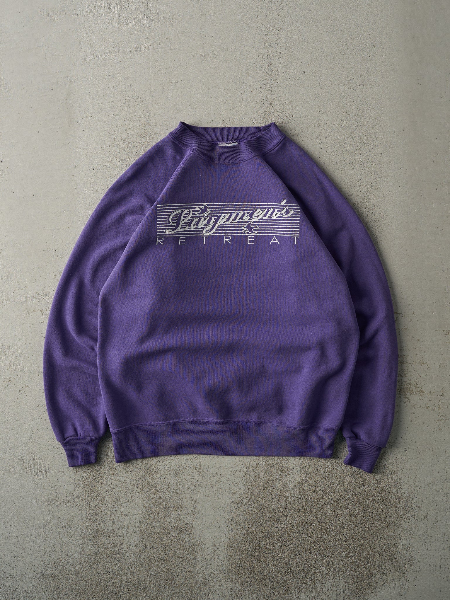 Vintage 90s Purple Laymen's Retreat Crewneck (M)