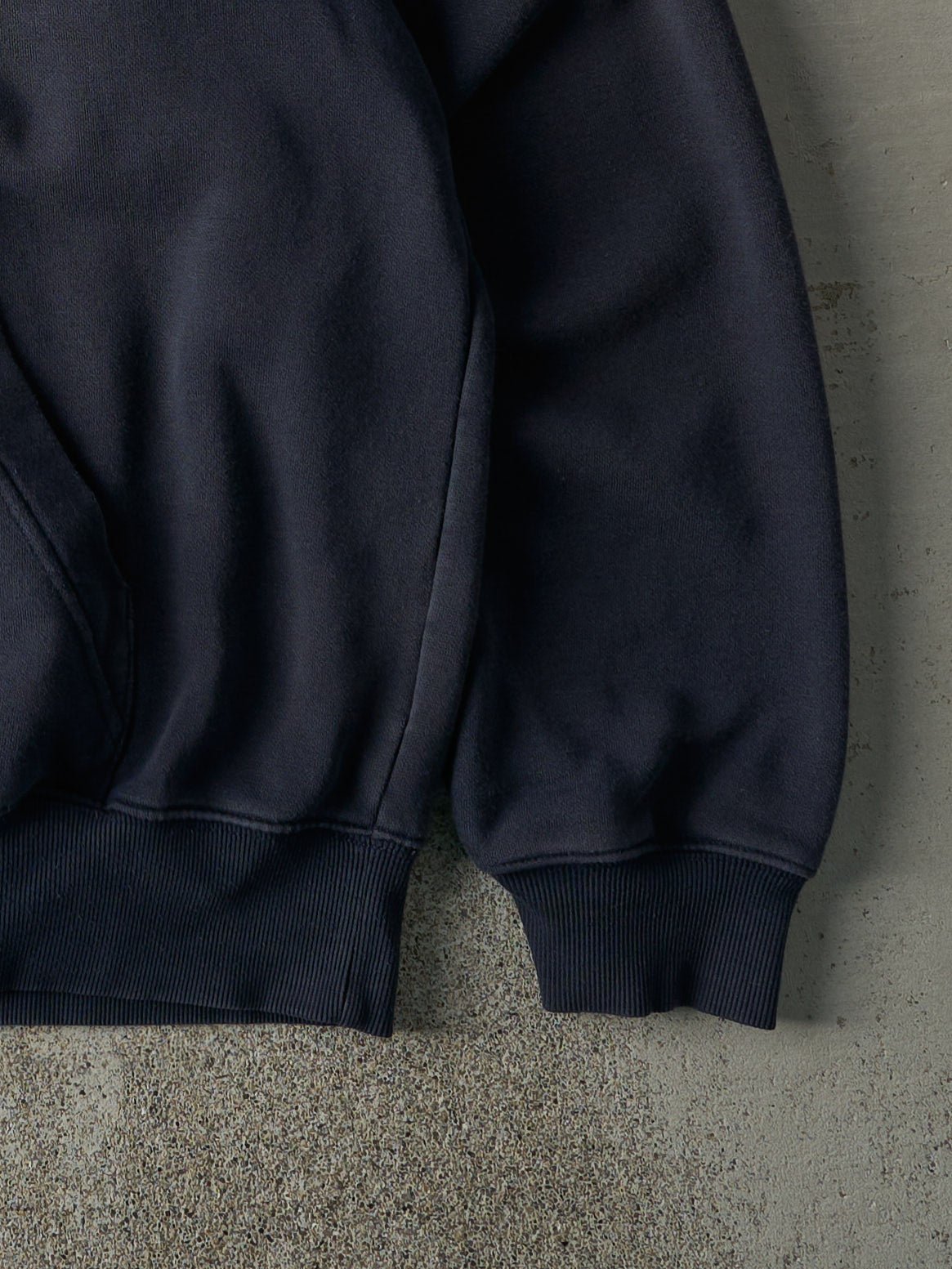 Vintage Y2K Navy Blue Embroidered Adidas Hoodie (XL)