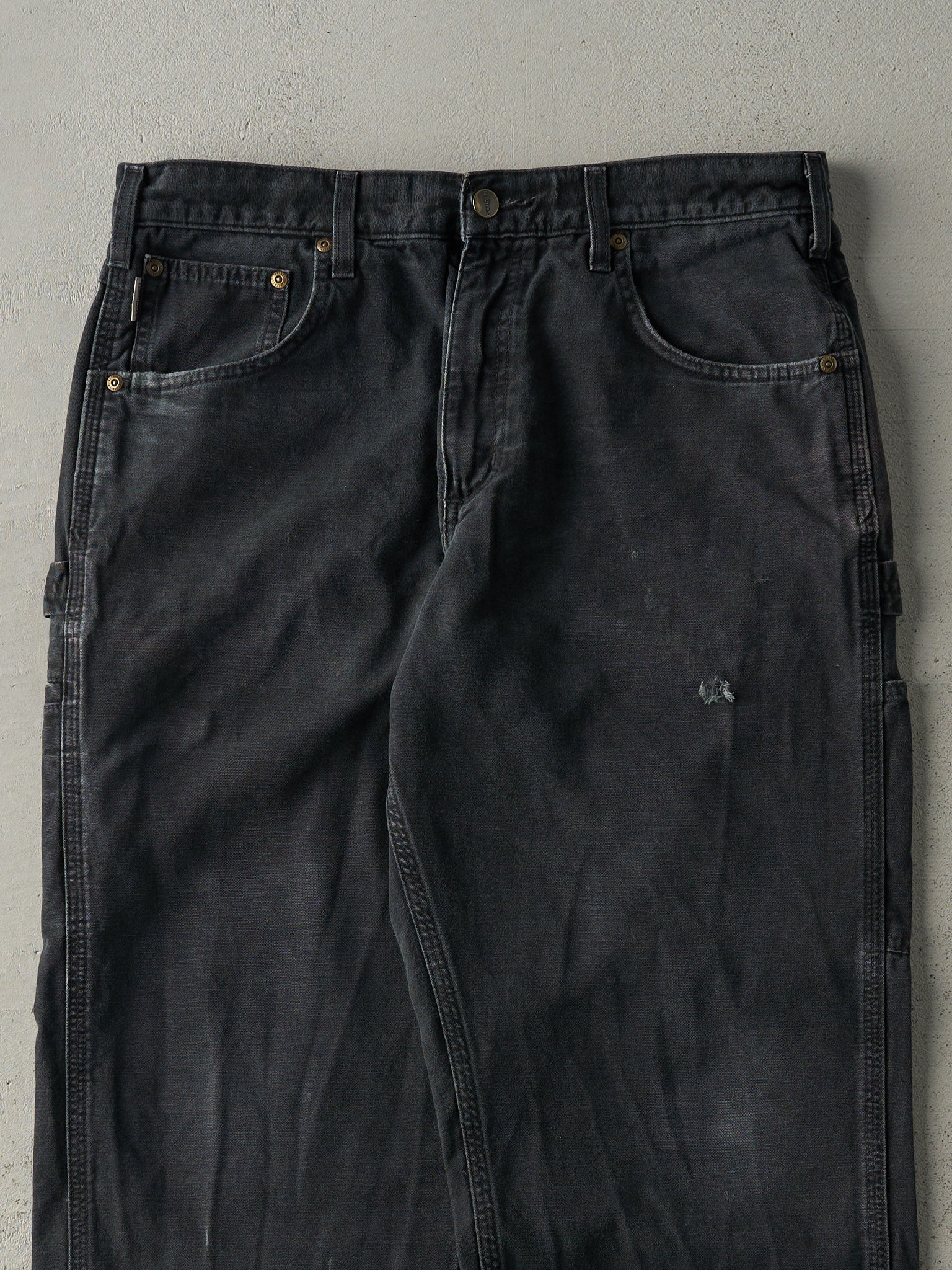 Vintage Y2K Black Carhartt Light Weight Carpenter Pants (32x29)