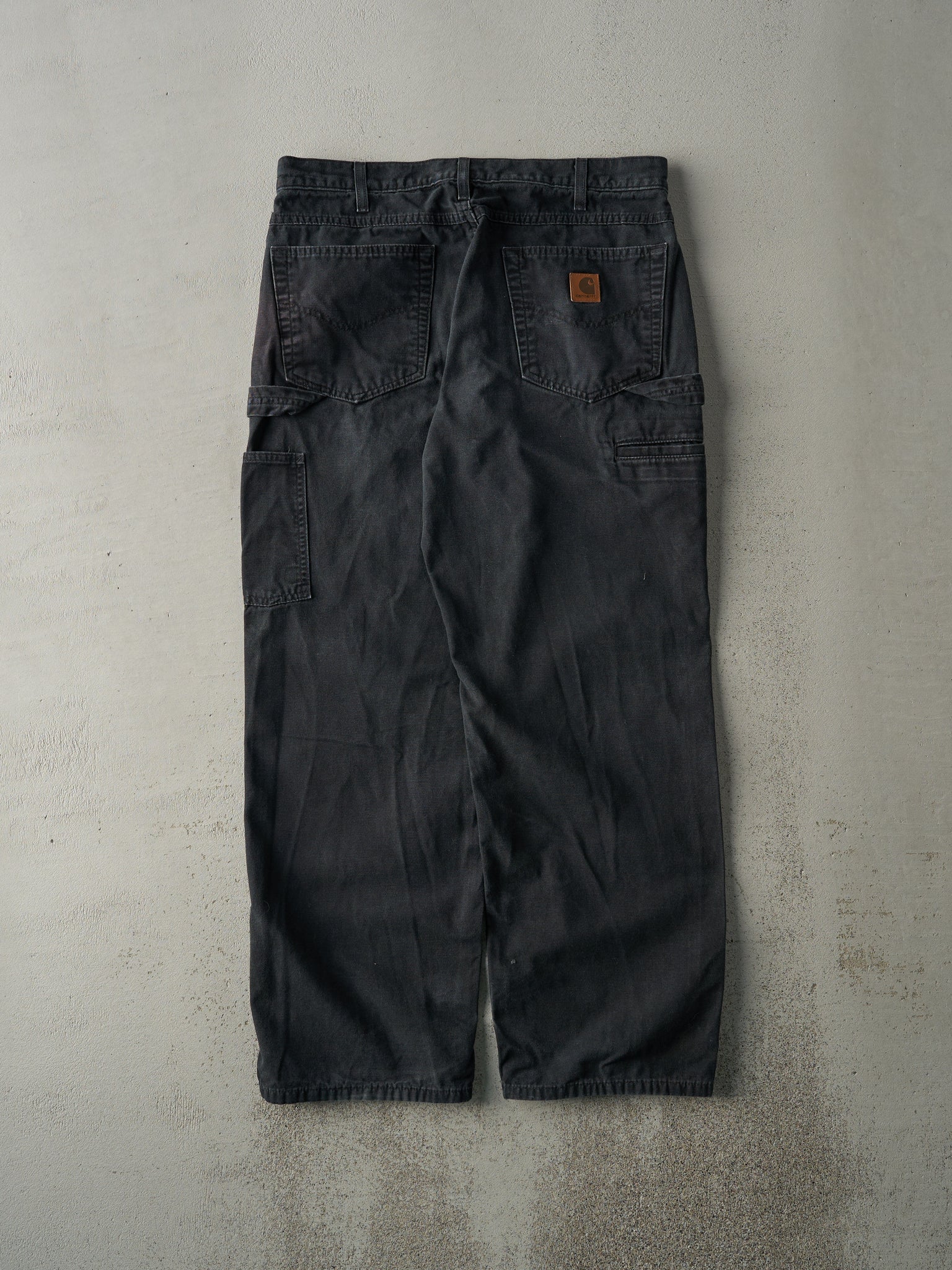 Vintage Y2K Black Carhartt Light Weight Carpenter Pants (32x29)