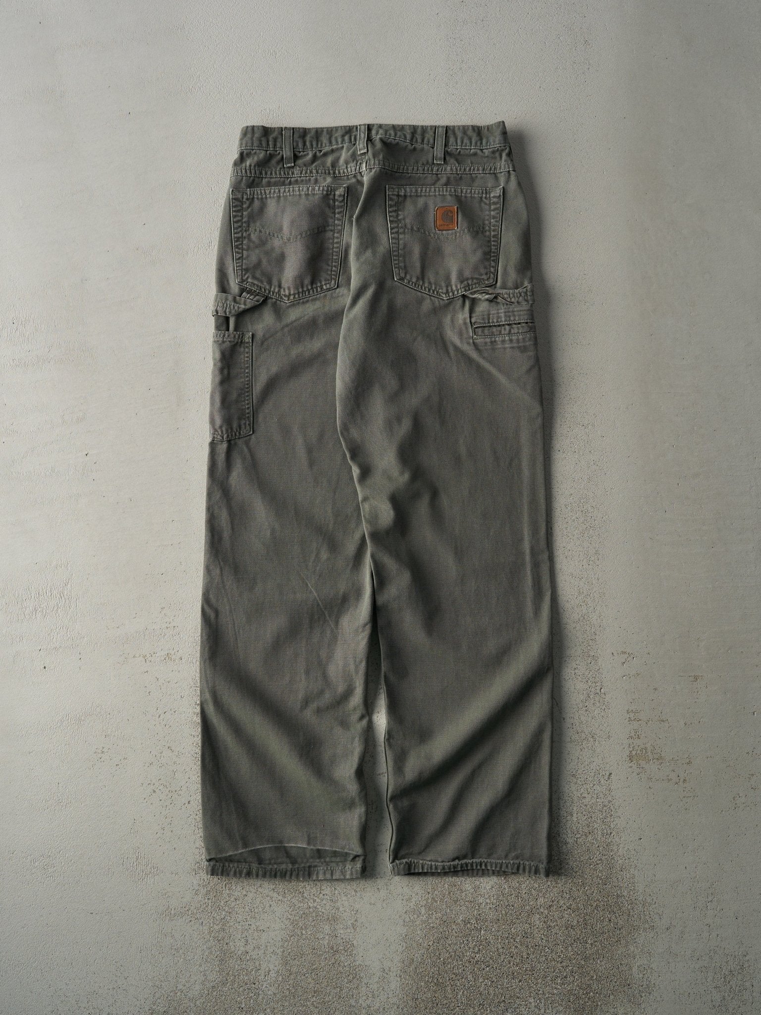 Vintage Y2K Green Carhartt Light Weight Carpenter Pants (31x32)