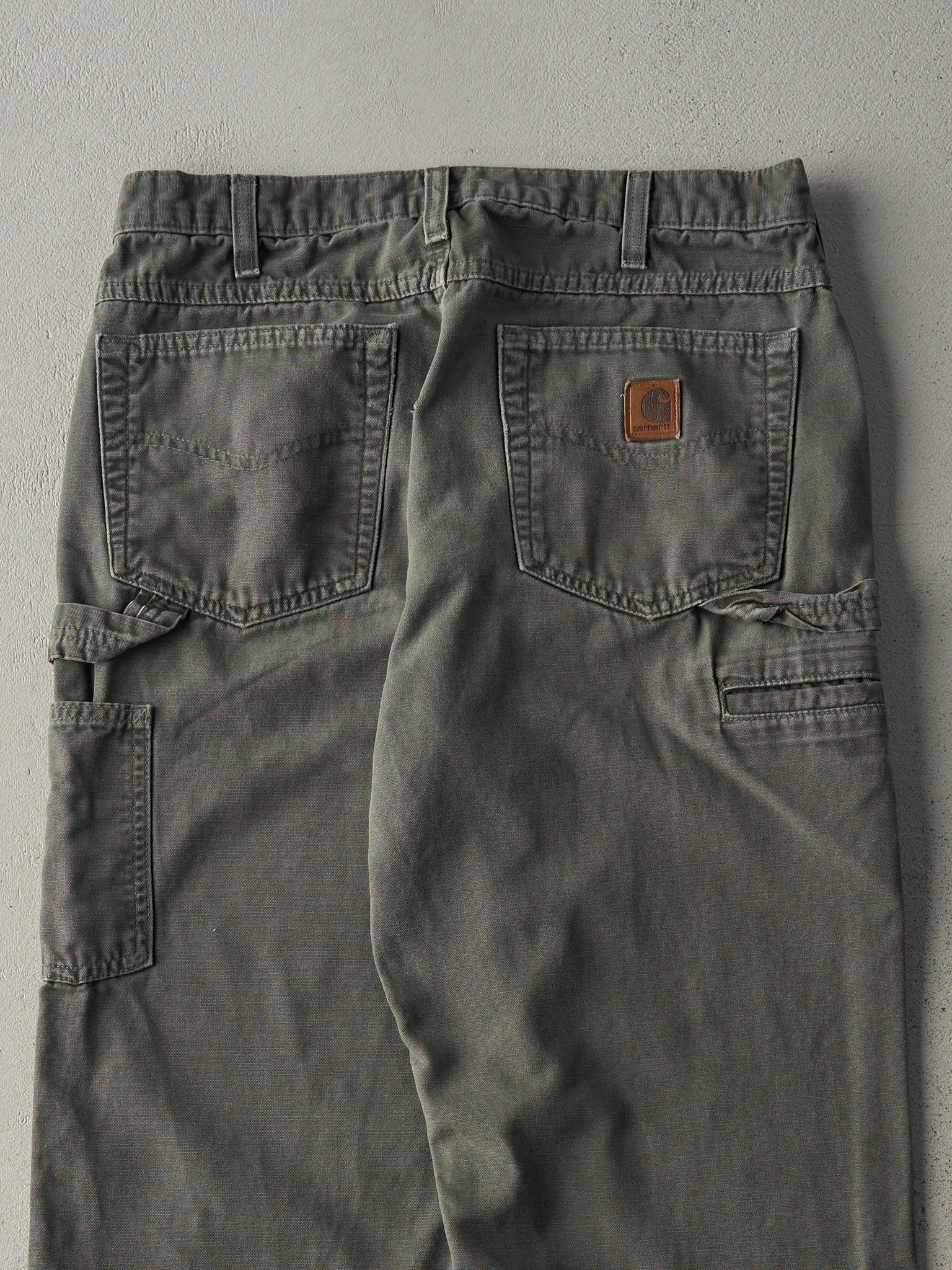 Vintage Y2K Green Carhartt Light Weight Carpenter Pants (31x32)