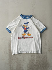 Vintage 90s White Donald Duck Disney Ringer Tee (S)