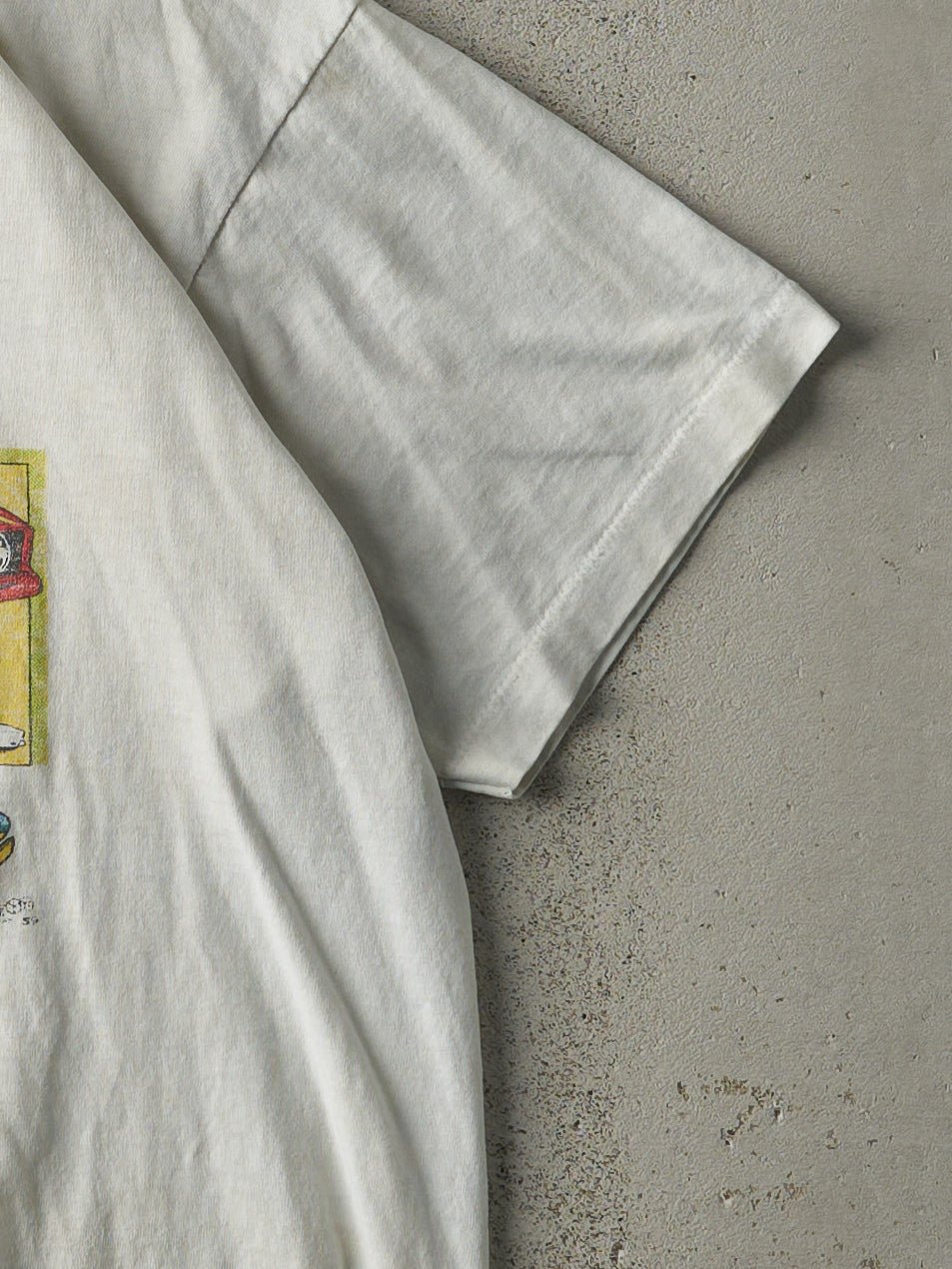Vintage 80s White Ford Mustang Stampede Single Stitch Tee (M)
