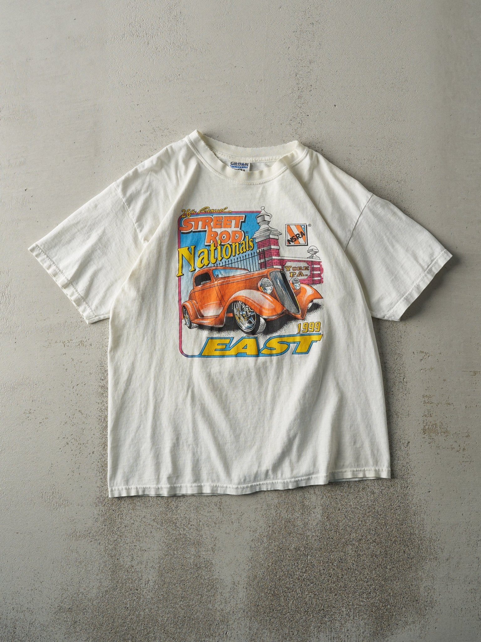 Vintage 99' White Street Rod Nationals Tee (M)