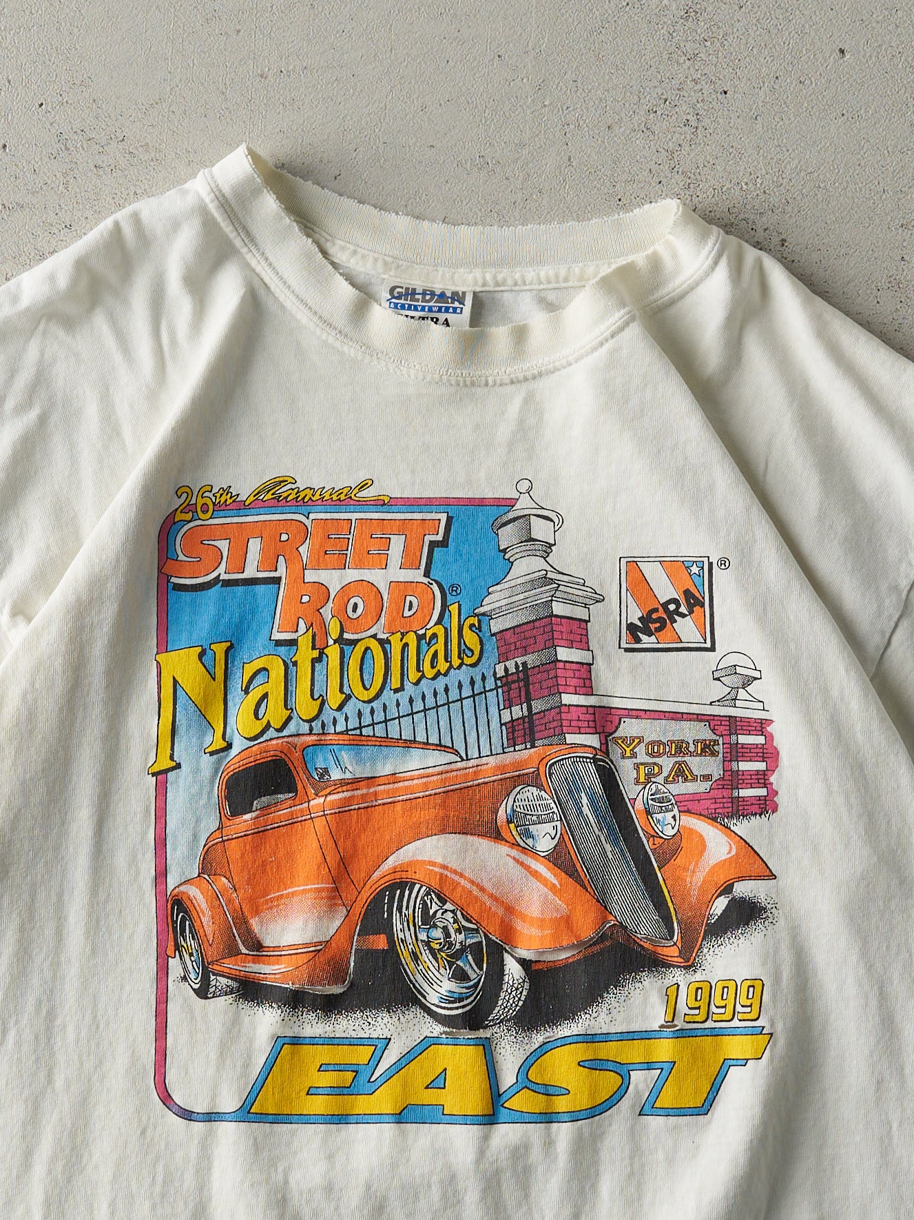 Vintage 99' White Street Rod Nationals Tee (M)