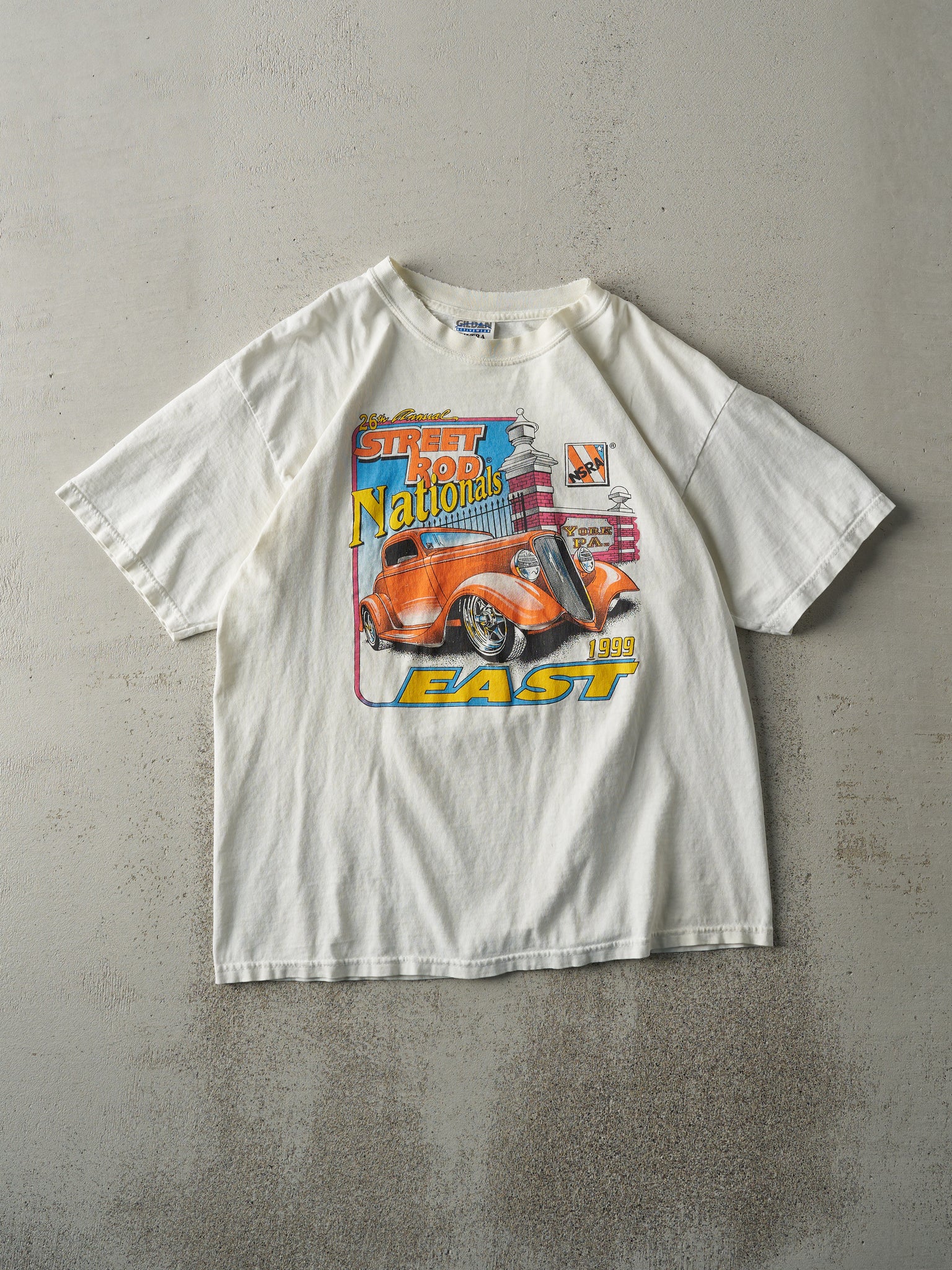 Vintage 99' White Street Rod Nationals Tee (M)