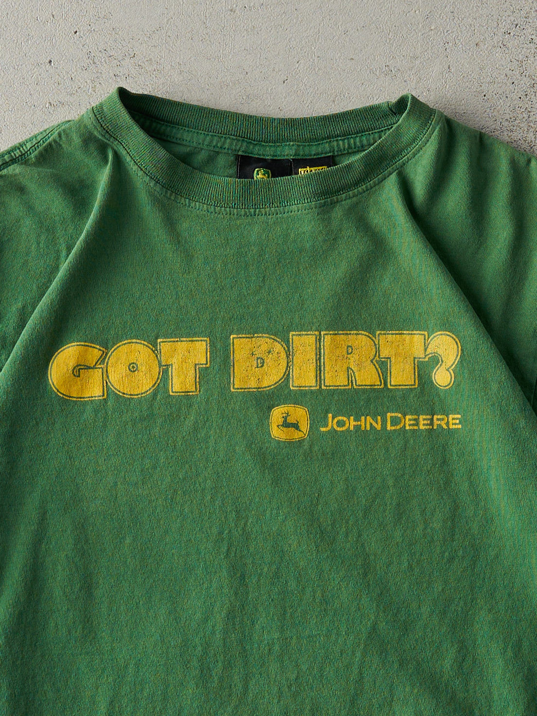 Vintage Y2K Green John Deere "Got Dirt?" Tee (S)