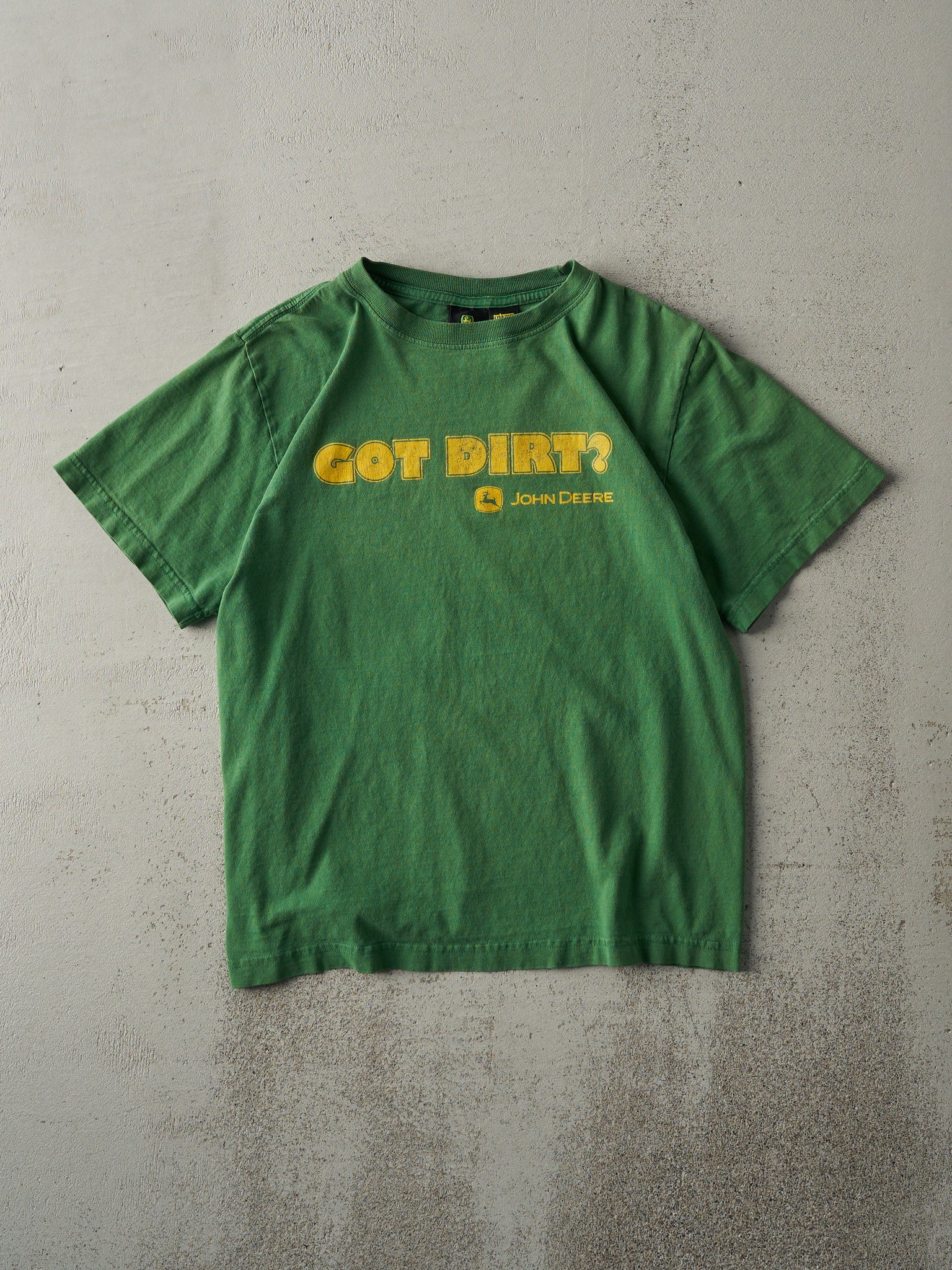 Vintage Y2K Green John Deere "Got Dirt?" Tee (S)