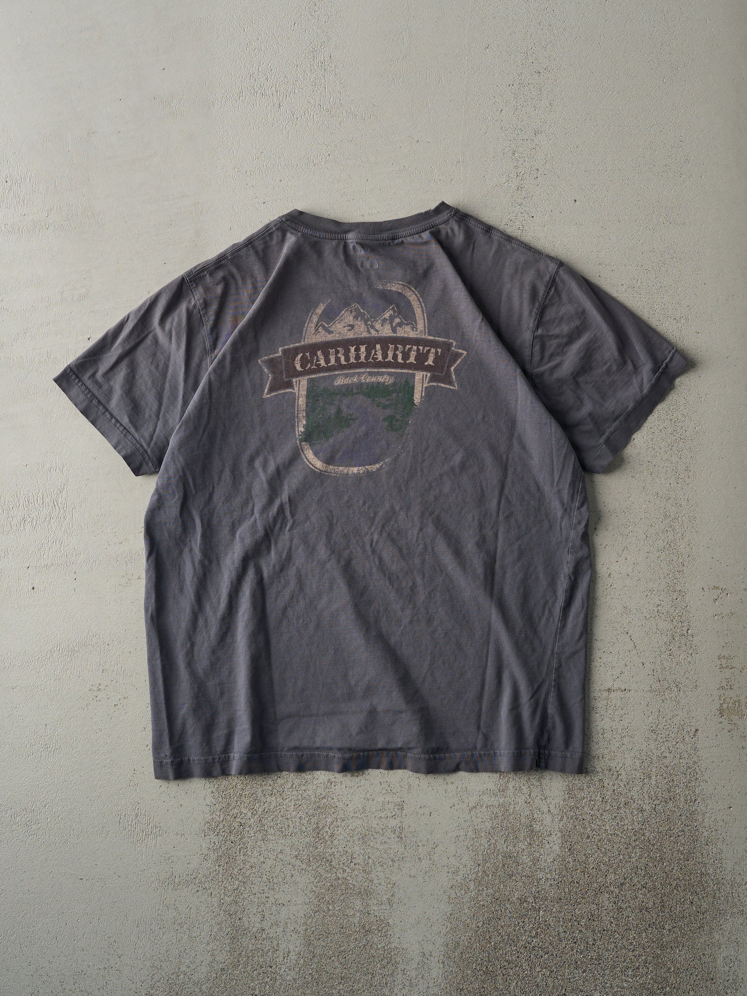 Vintage Y2K Grey Carhartt Back Country Tee (M/L)