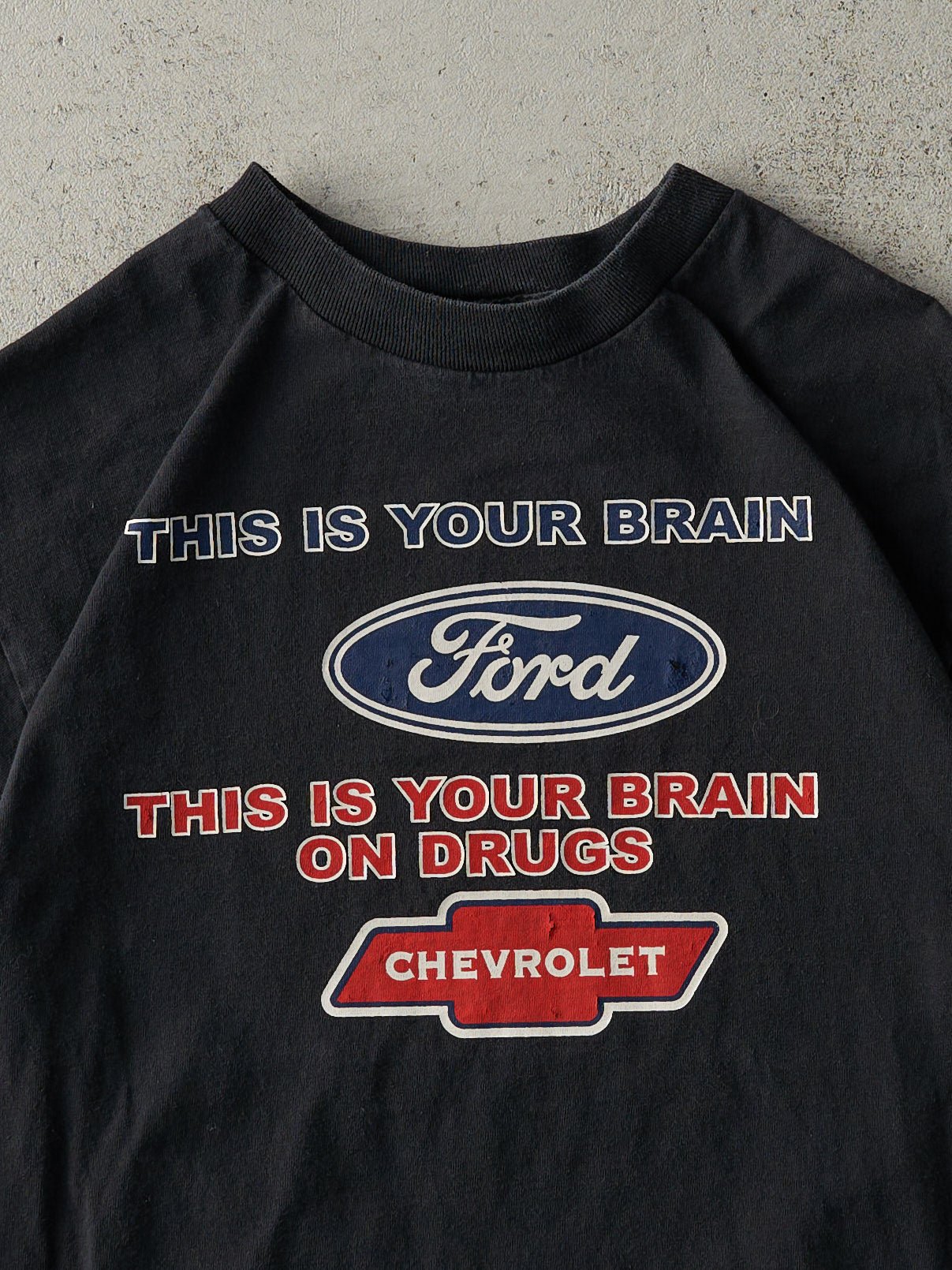 Vintage Y2K Black Ford Parody Tee (S)