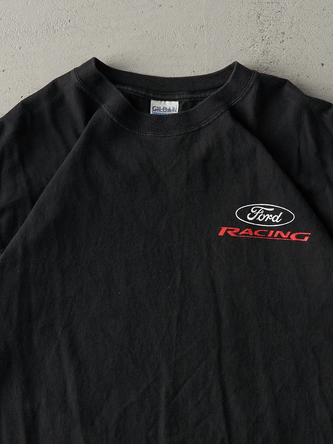 Vintage Y2K Black Ford Racing Tee (M/L)