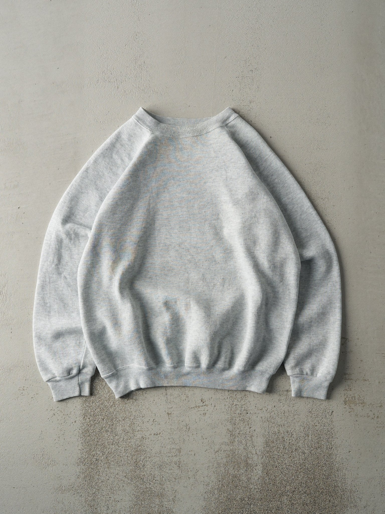 Vintage 80s Heather Grey Blank Crewneck (M)