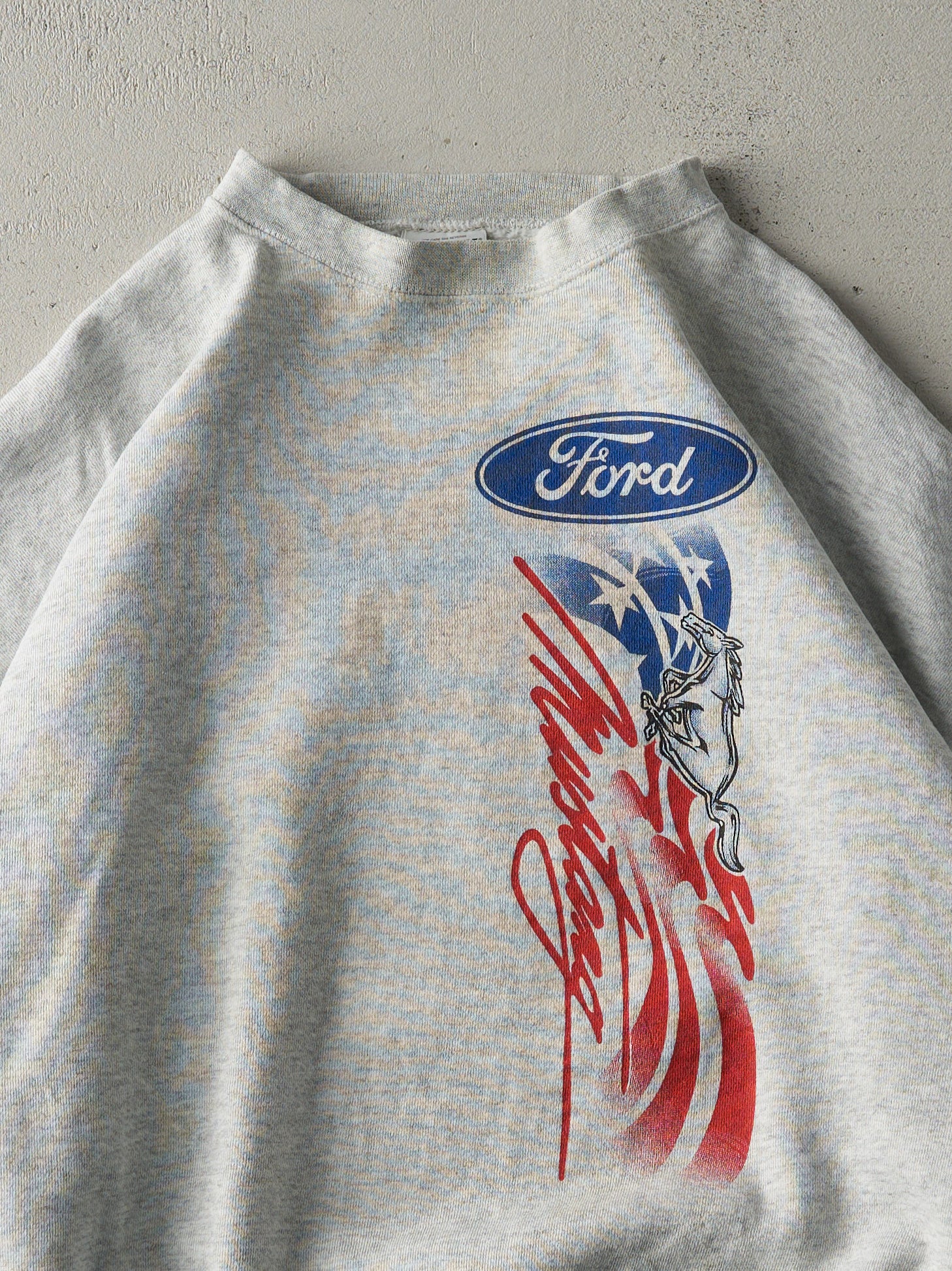 Vintage 90s Grey Ford Mustang Crewneck (XL)