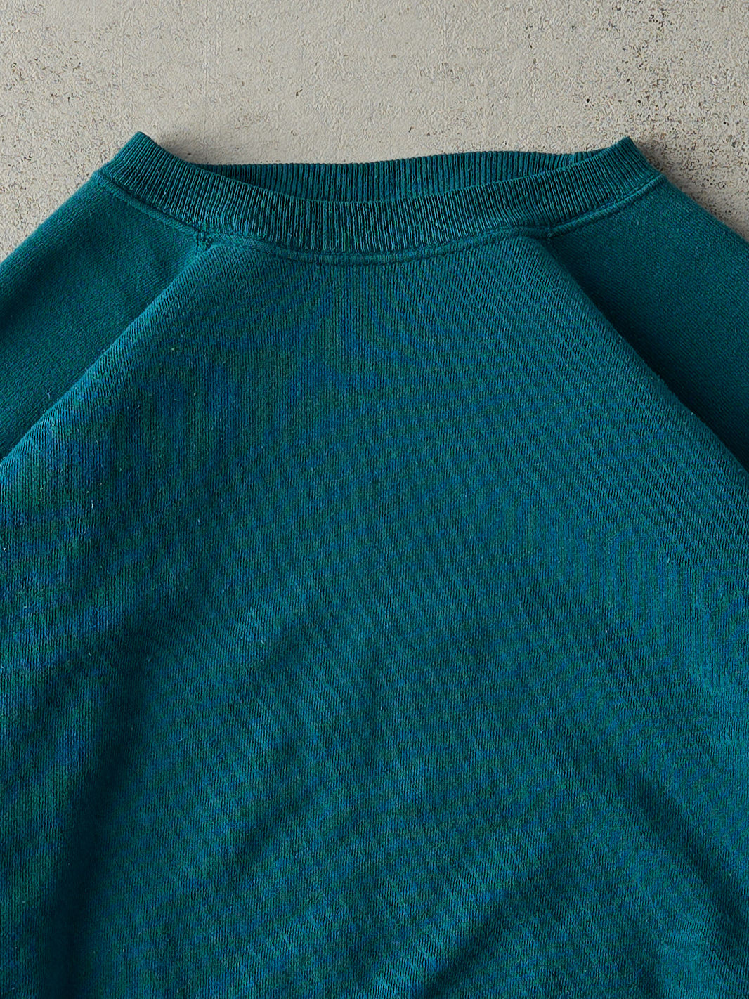 Vintage 80s Teal Blank Crewneck (M)