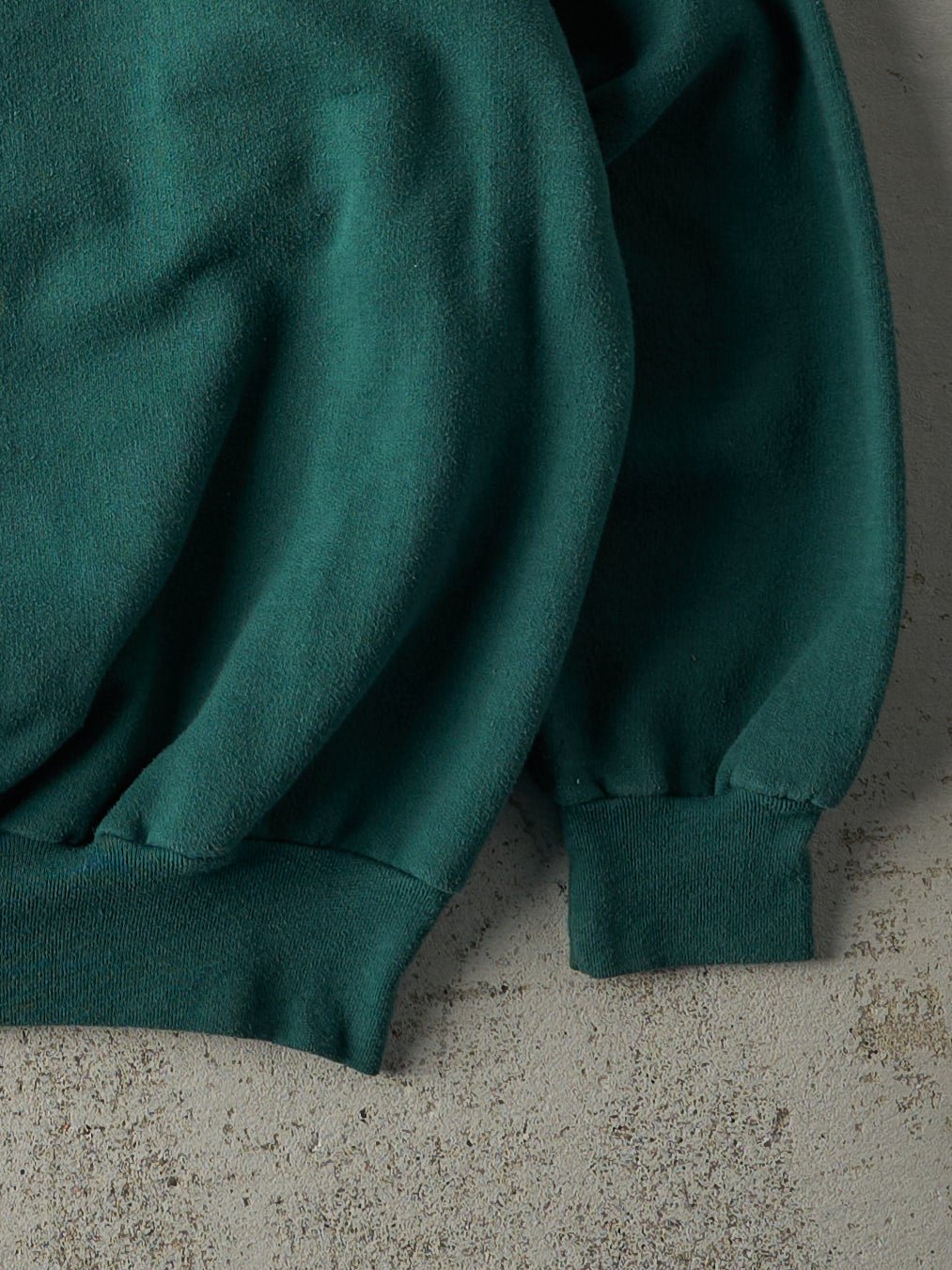Vintage 80s Forest Green U of S Education Puff Print Crewneck (L)
