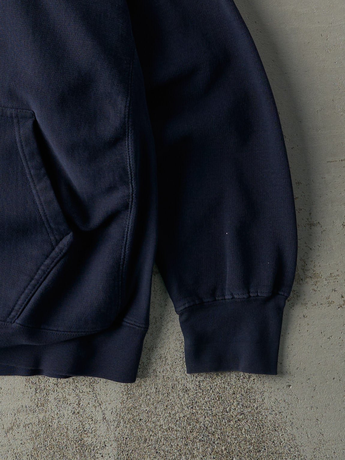 Vintage Y2K Navy Blue Embroidered Ford Hoodie (M)