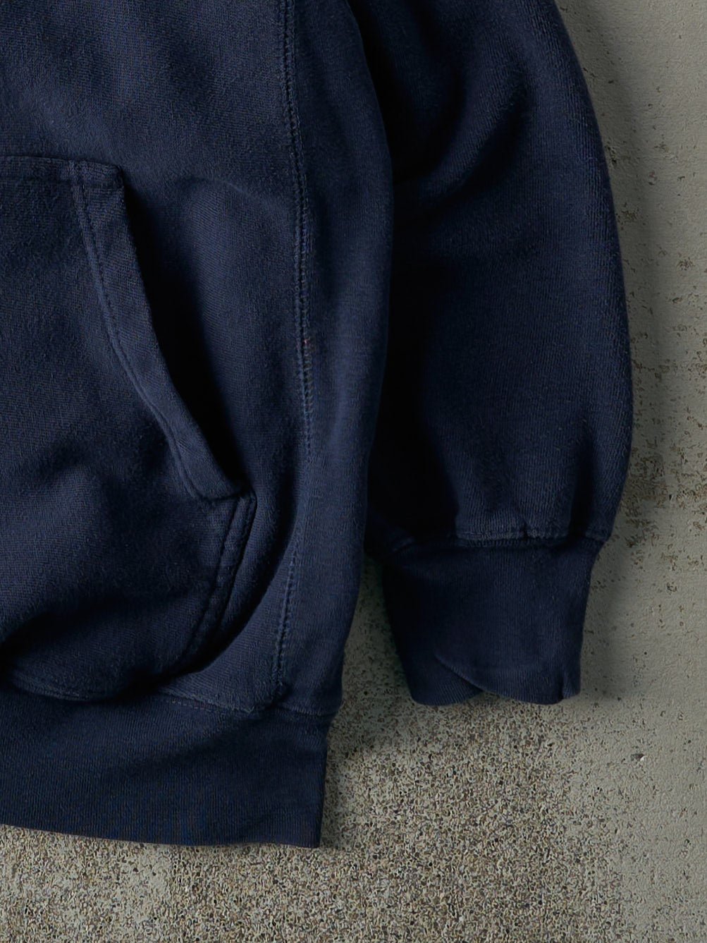Vintage Y2K Navy Blue Embroidered Michigan Hoodie (S)
