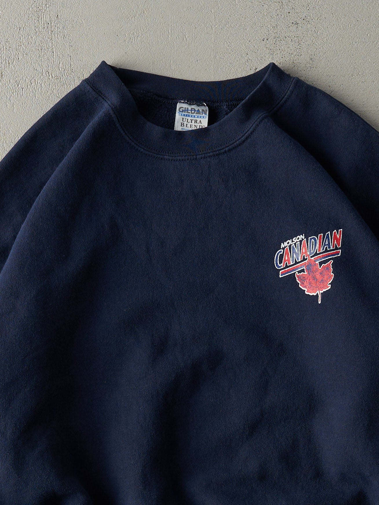 Vintage Y2K Navy Blue Molson Canadian Crewneck (L)