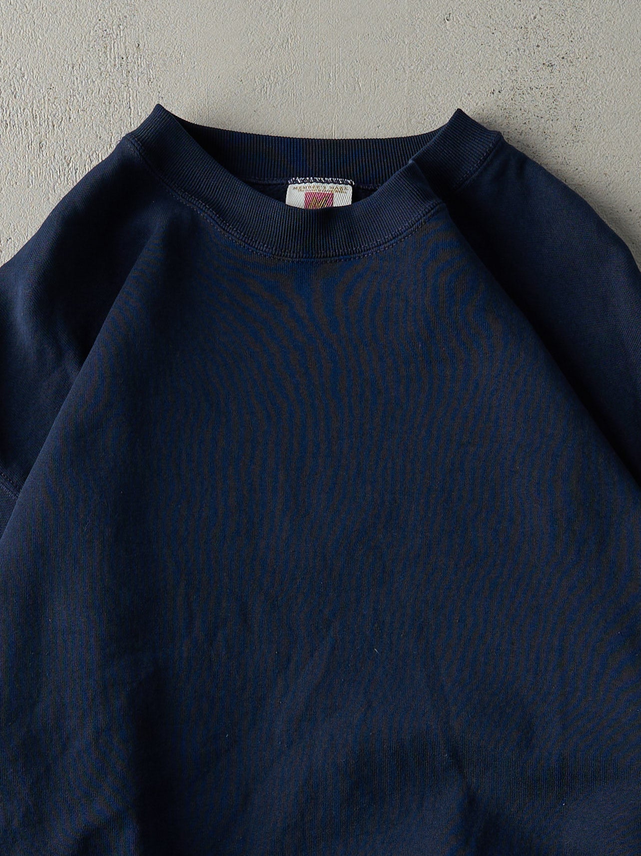 Vintage 90s Navy Blue Blank Crewneck (L)