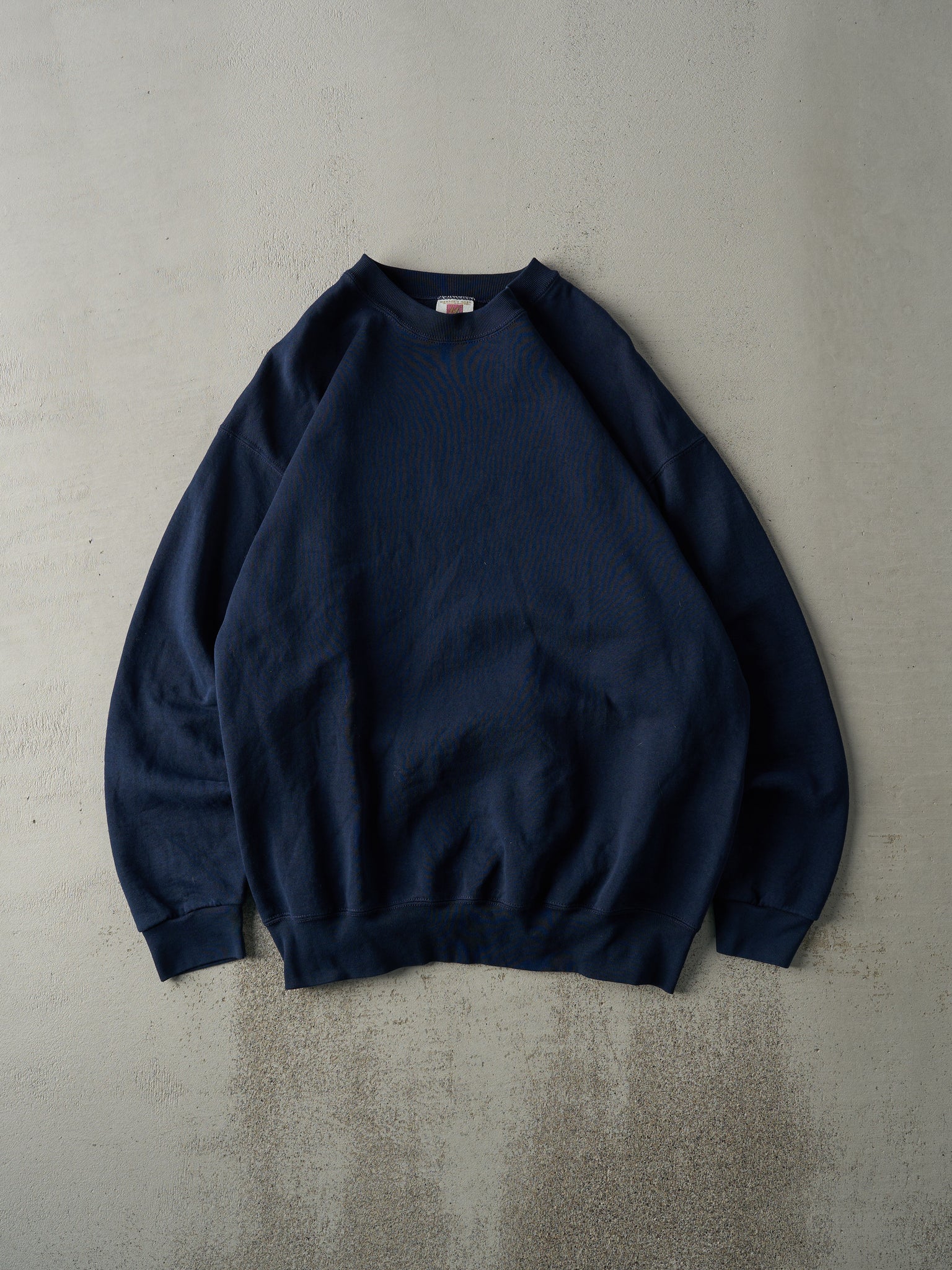 Vintage 90s Navy Blue Blank Crewneck (L)