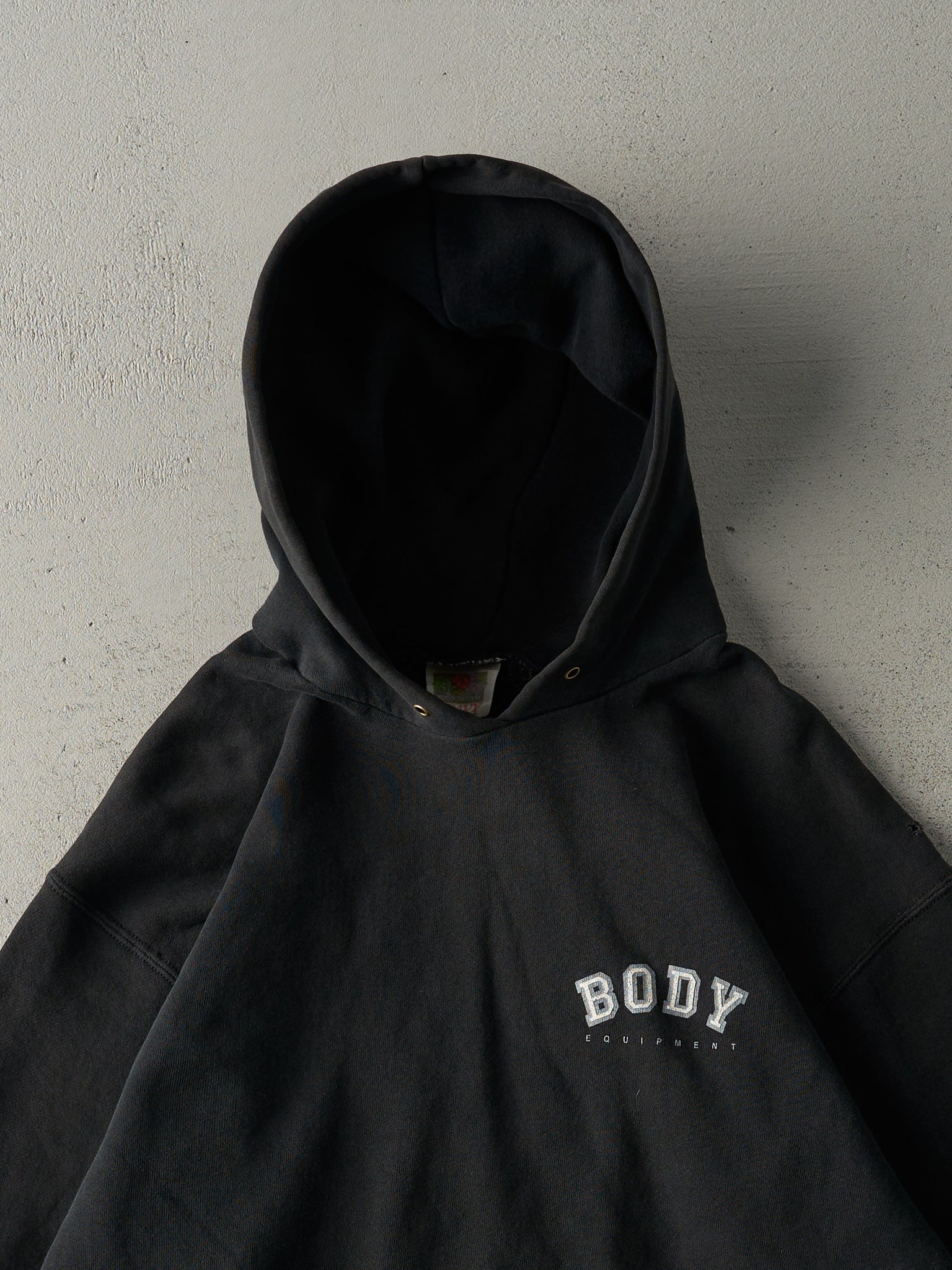 Vintage 90s Faded Black Body Equipment Hoodie (L)