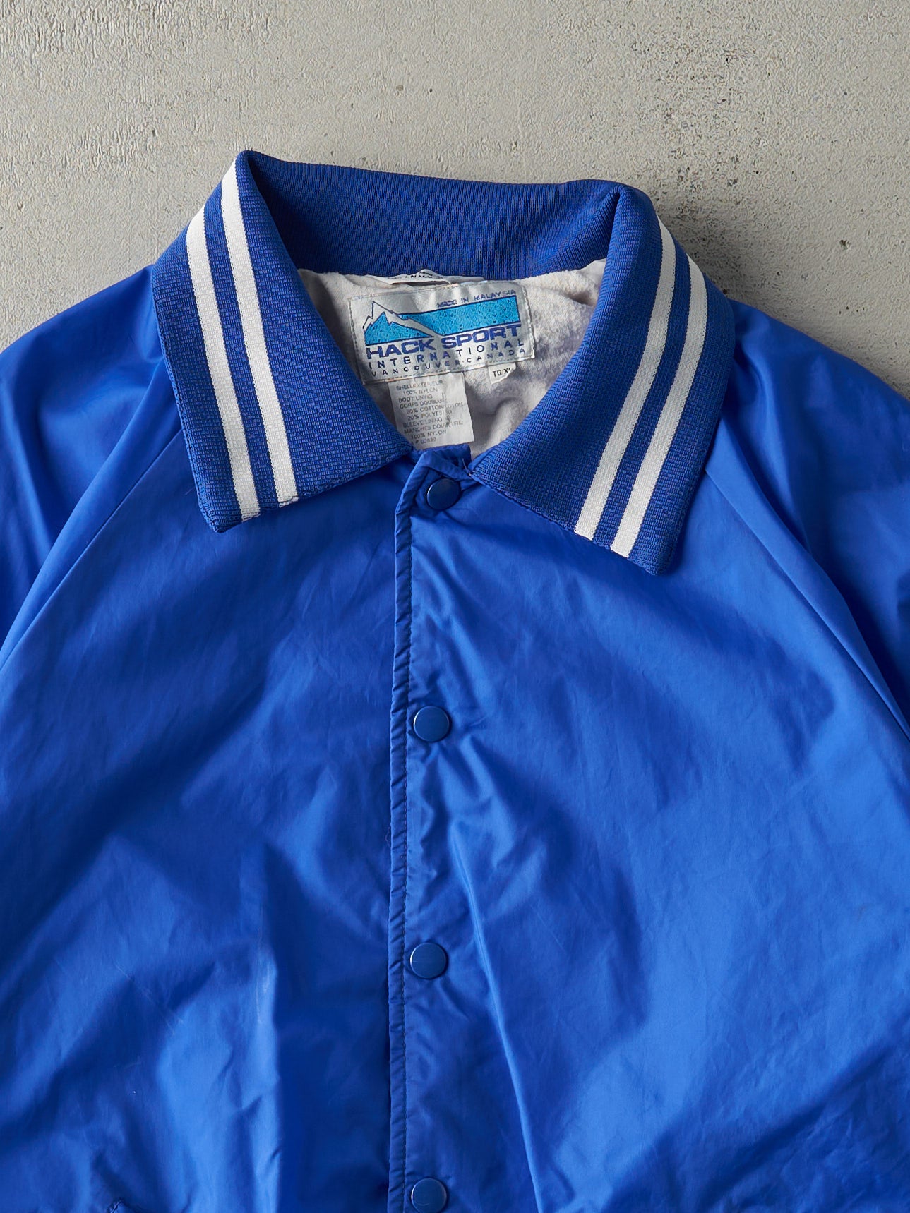 Vintage 80s Blue Metro Ford Nylon Bomber Jacket (M/L)