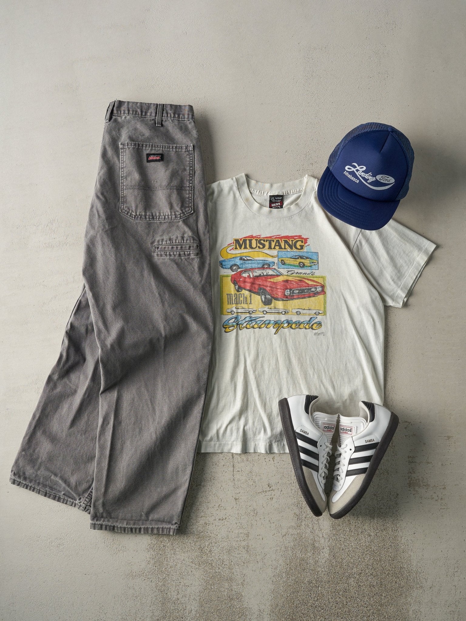 Vintage Y2K Grey Dickies Work Pants (34x30)