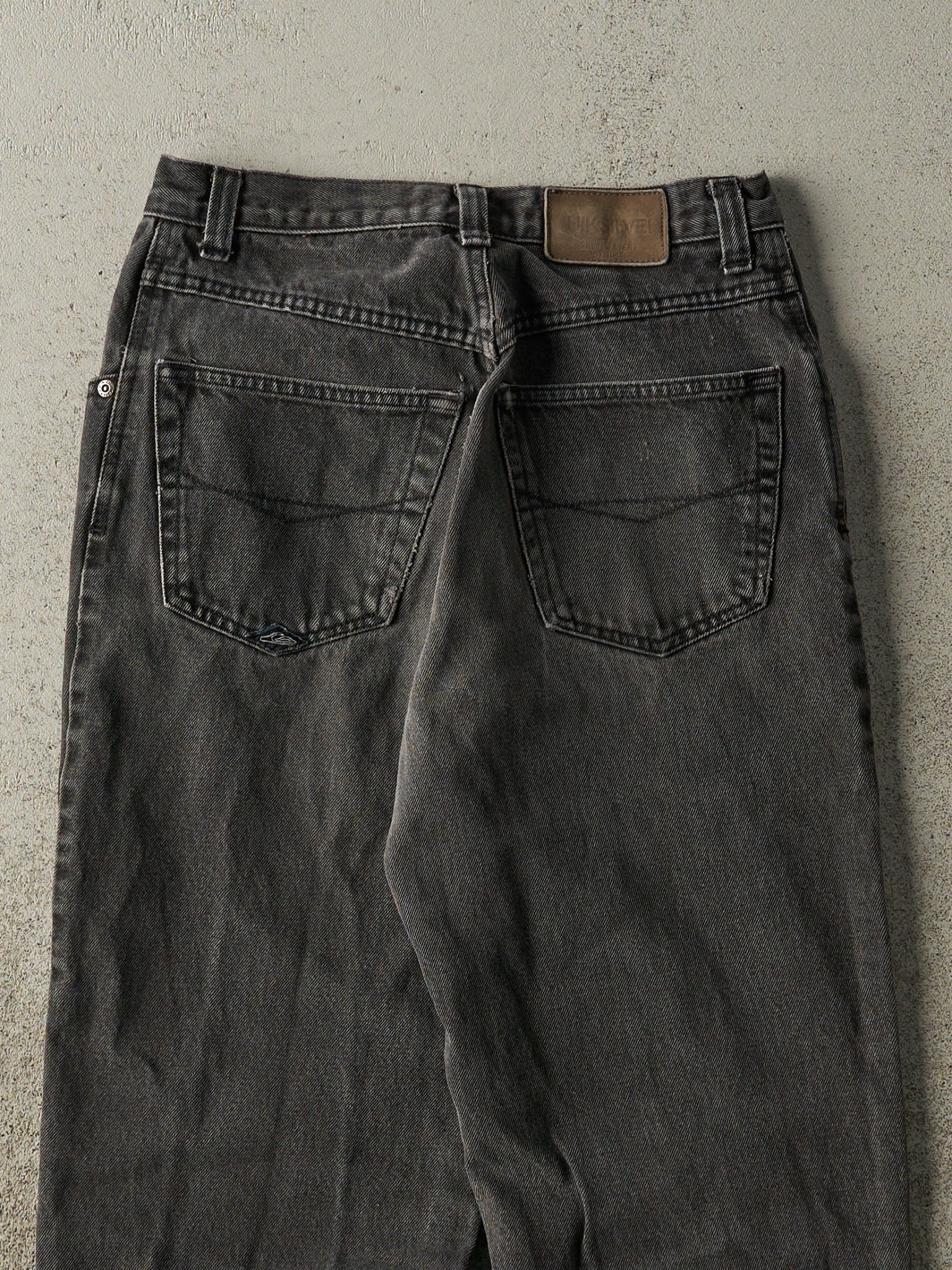 Vintage Y2K Faded Black Quiksilver Denim Pants (27x29)