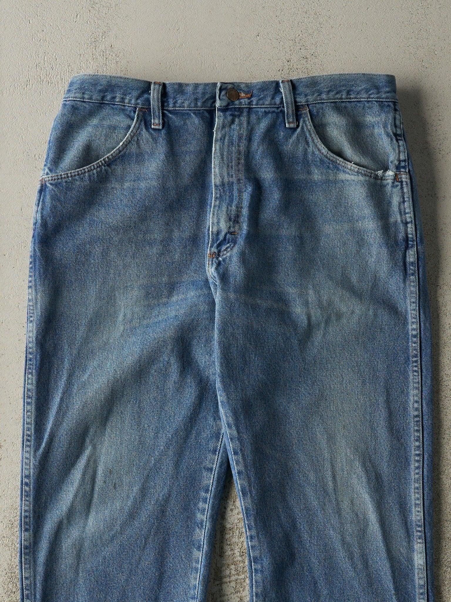 Vintage 90s Light Wash Rustler Jeans (35.5x32)