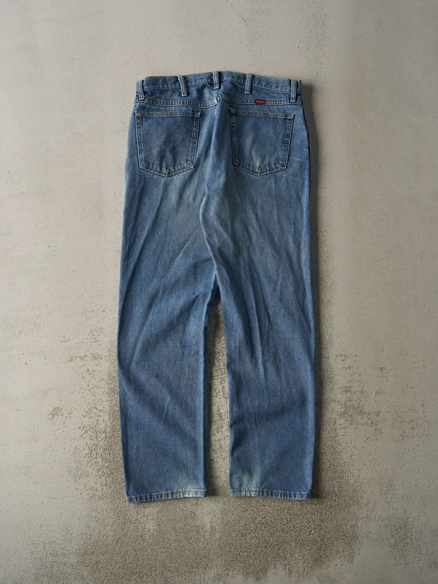 Vintage 90s Light Wash Rustler Jeans (35.5x32)