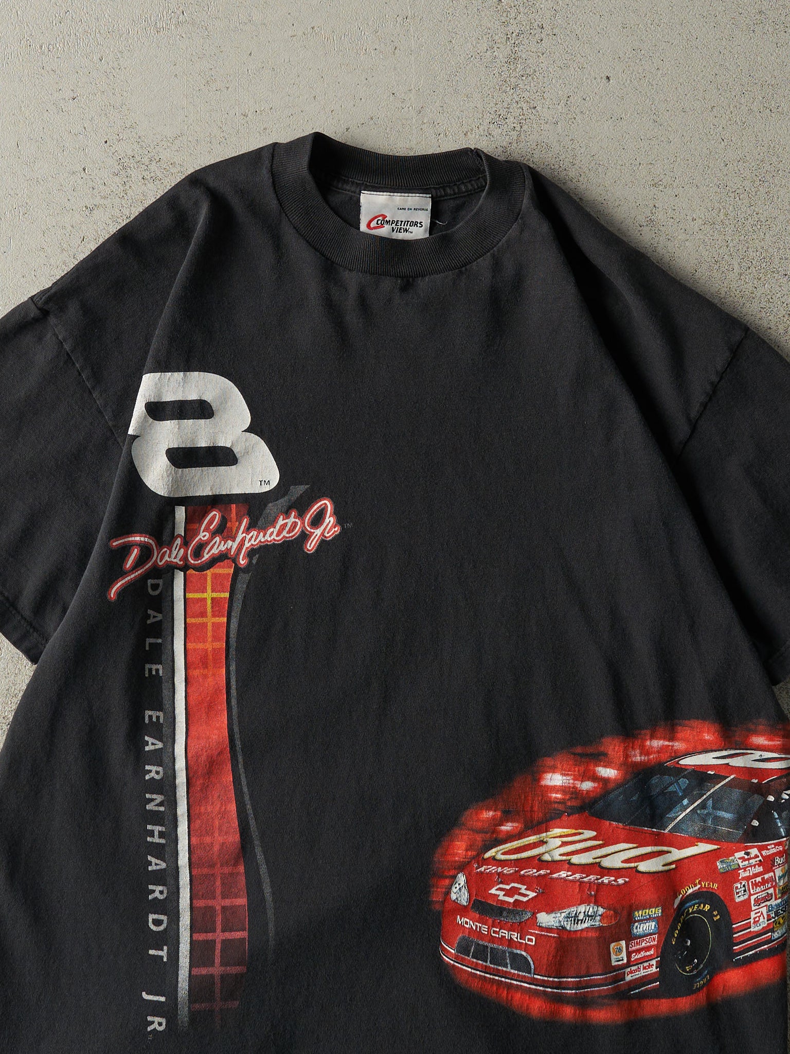 Vintage Y2K Black Dale Earnhardt Jr. Nascar Tee (L)