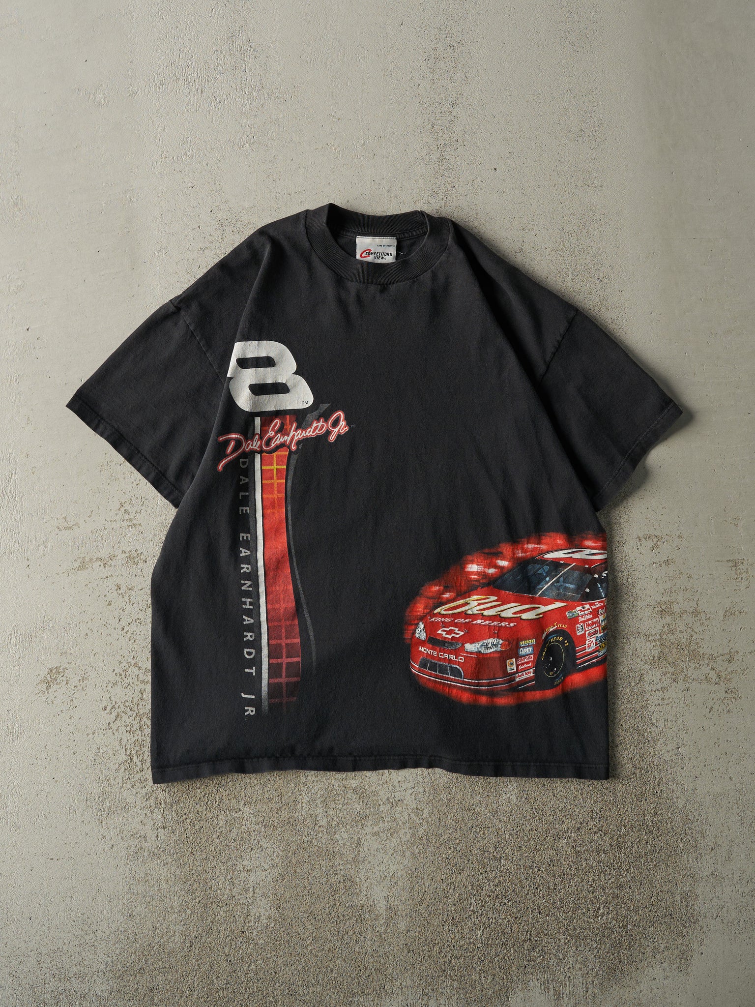 Vintage Y2K Black Dale Earnhardt Jr. Nascar Tee (L)