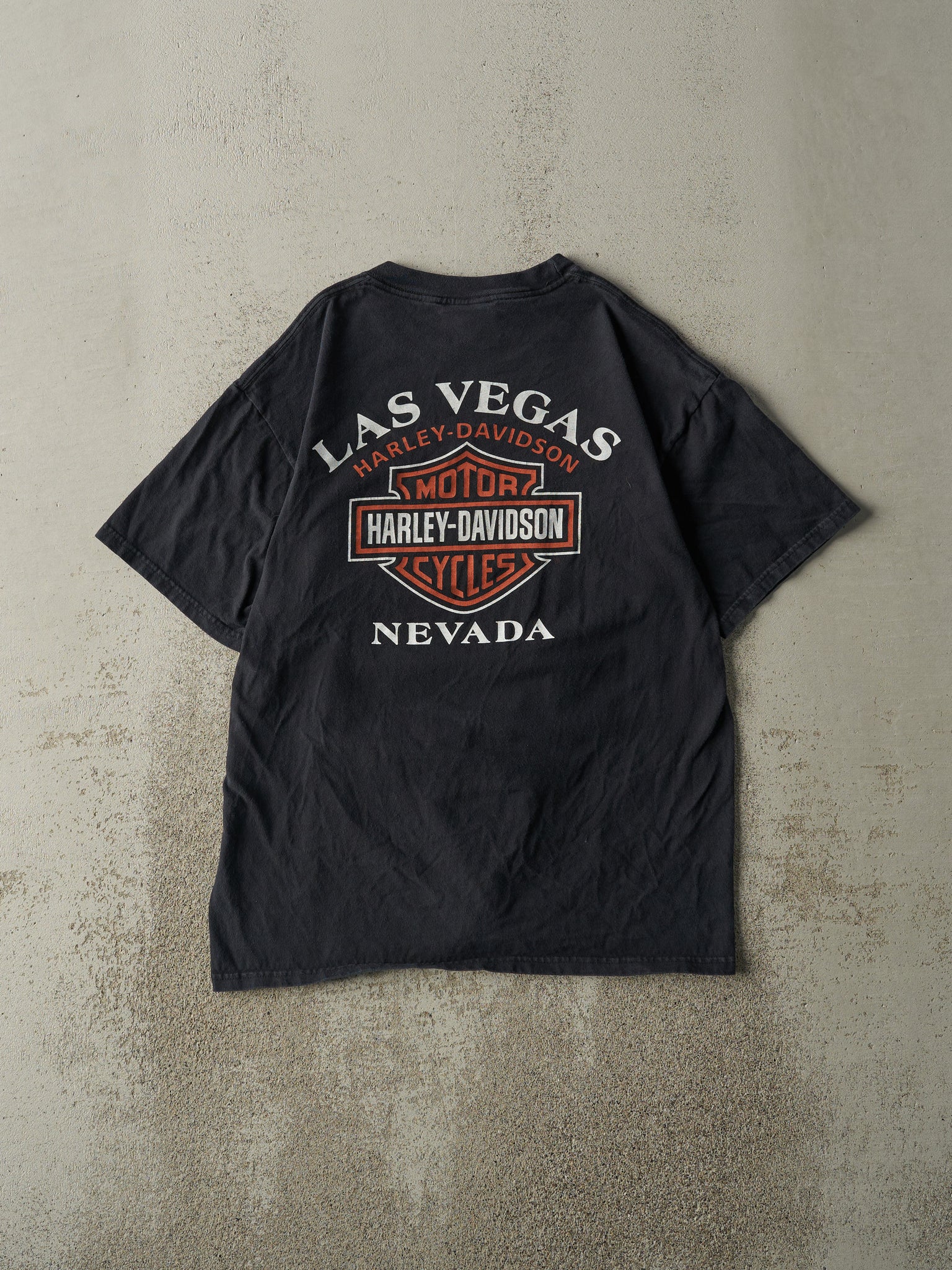 Vintage 07' Black Las Vegas Nevada Harley Davidson Tee (M)