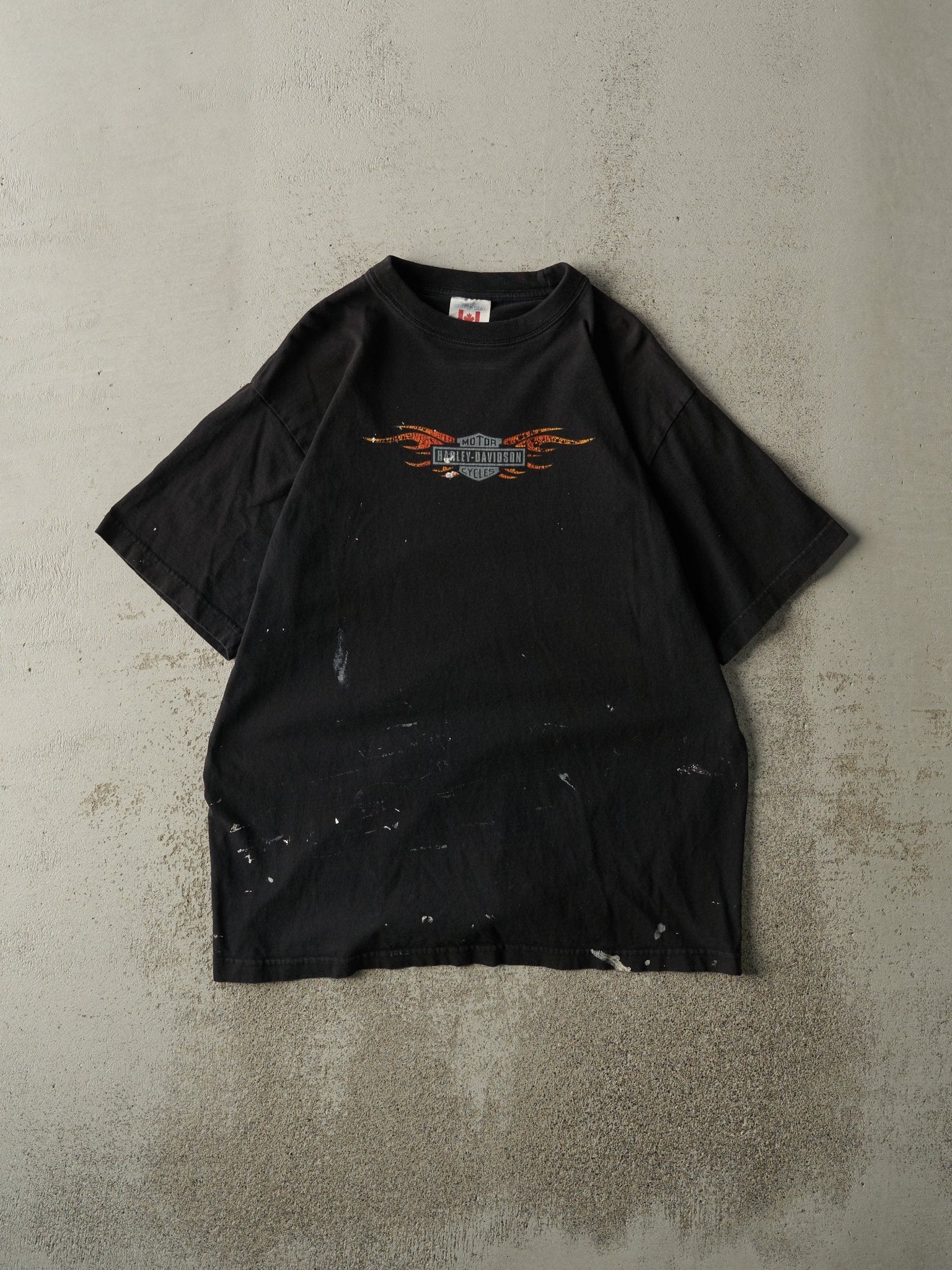 Vintage Y2K Black Harley Davidson Tee (L/XL)