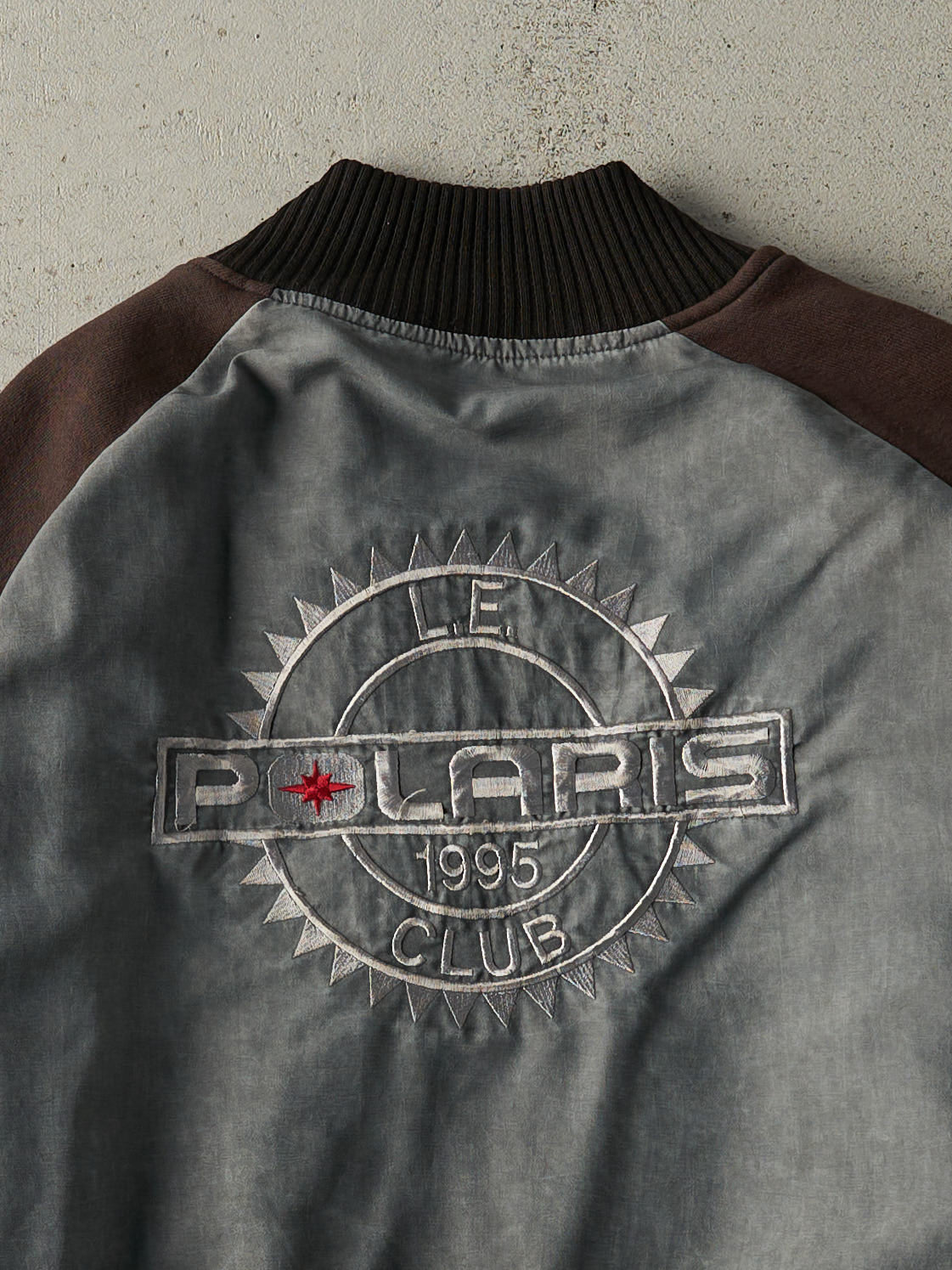 Vintage 90s Grey & Black Polaris Bomber Style Jacket (XL)