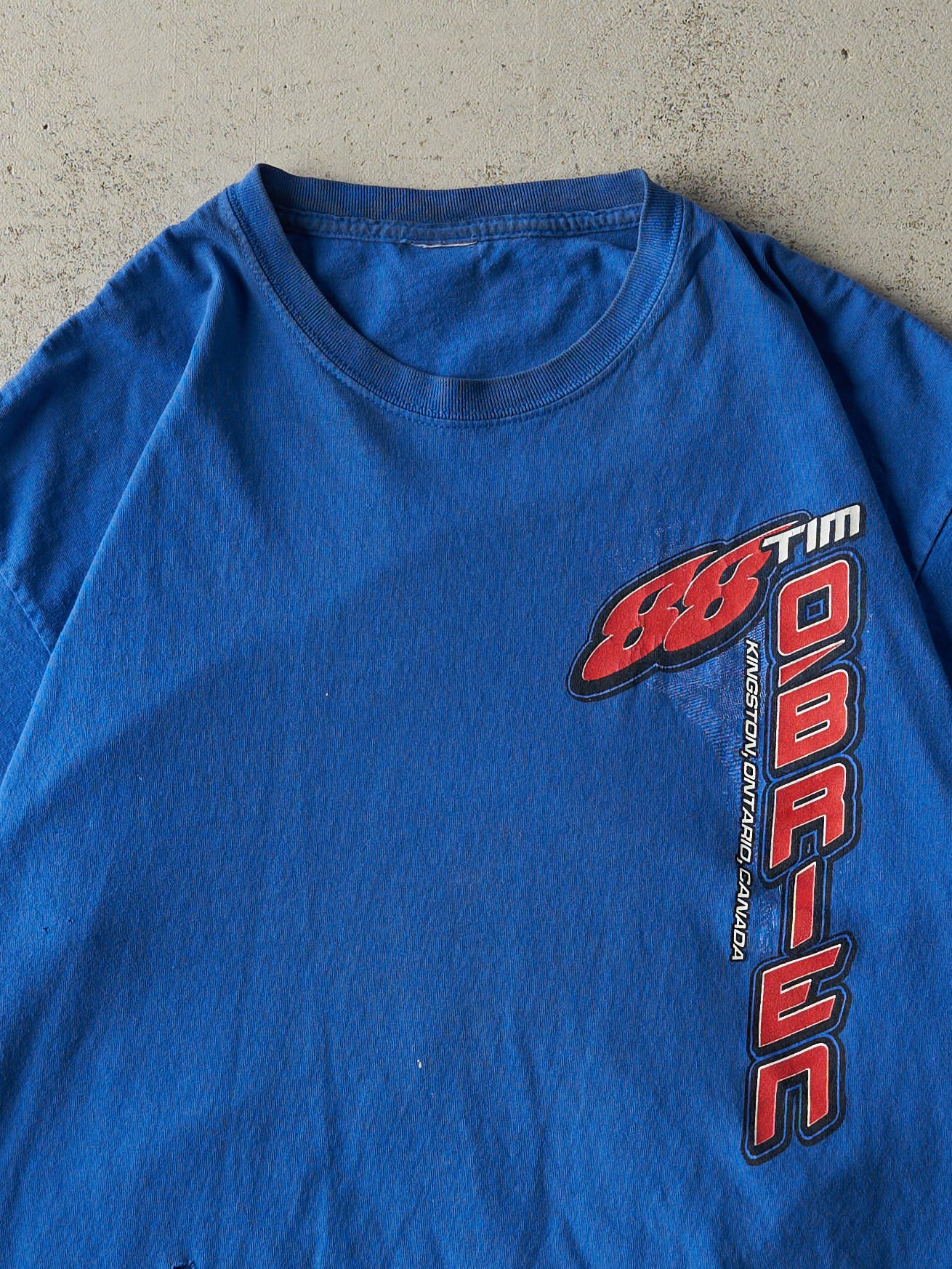 Vintage 90s Blue Tim O'Brien Racing Tee (M)