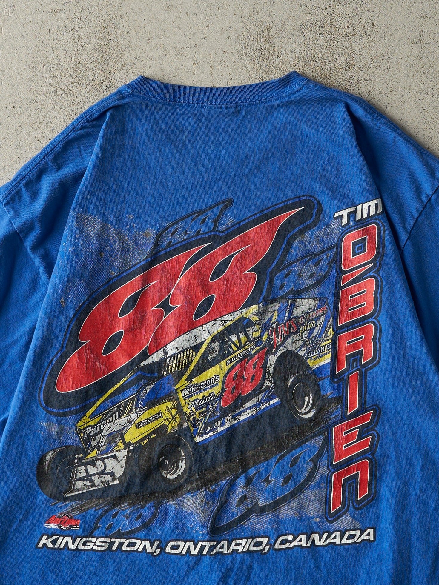 Vintage 90s Blue Tim O'Brien Racing Tee (M)